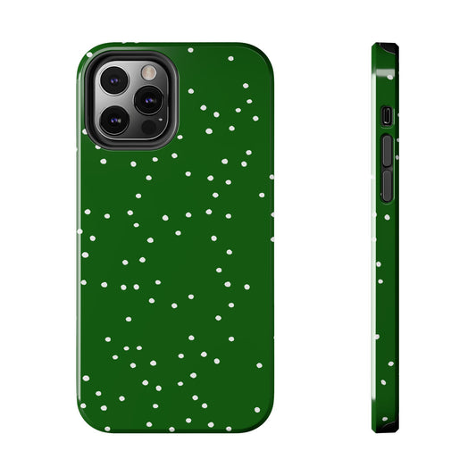 Dinky Dots Green / White Phone Case