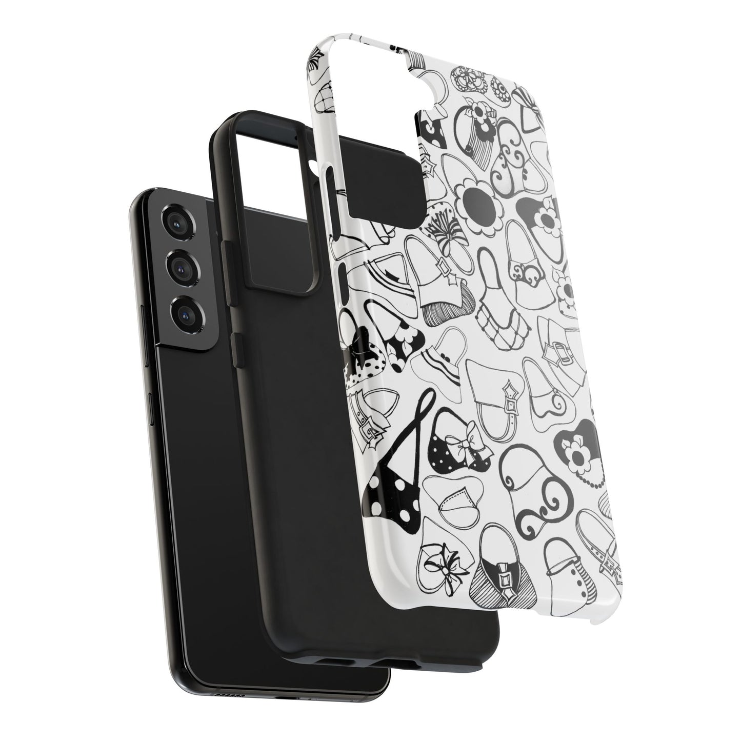 Handbags White / Black Phone Case