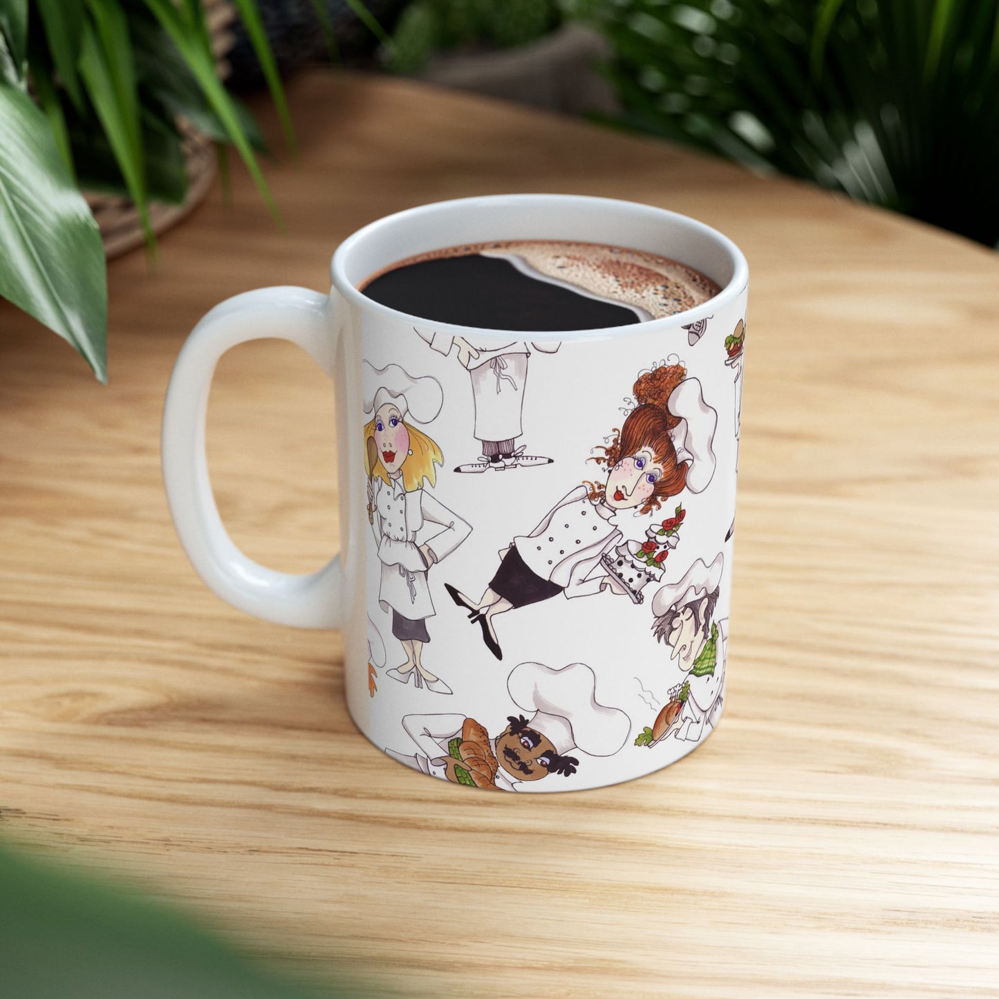 Tossed Chefs White Cup