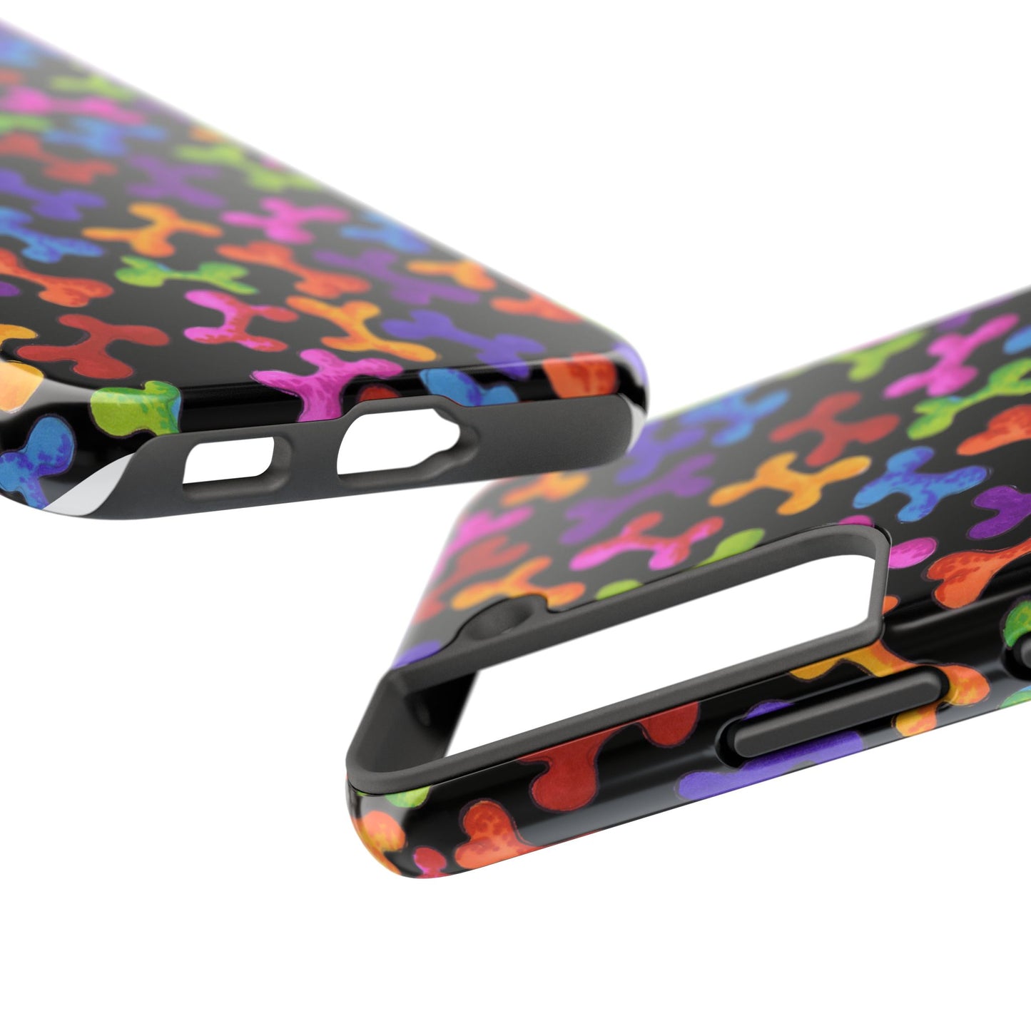 Fancy Bones Black / Multi Phone Case