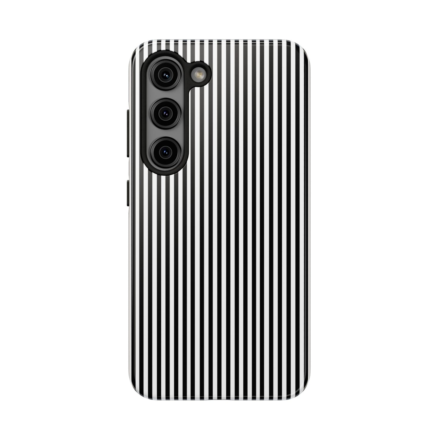 Stripe White / Black Phone Case