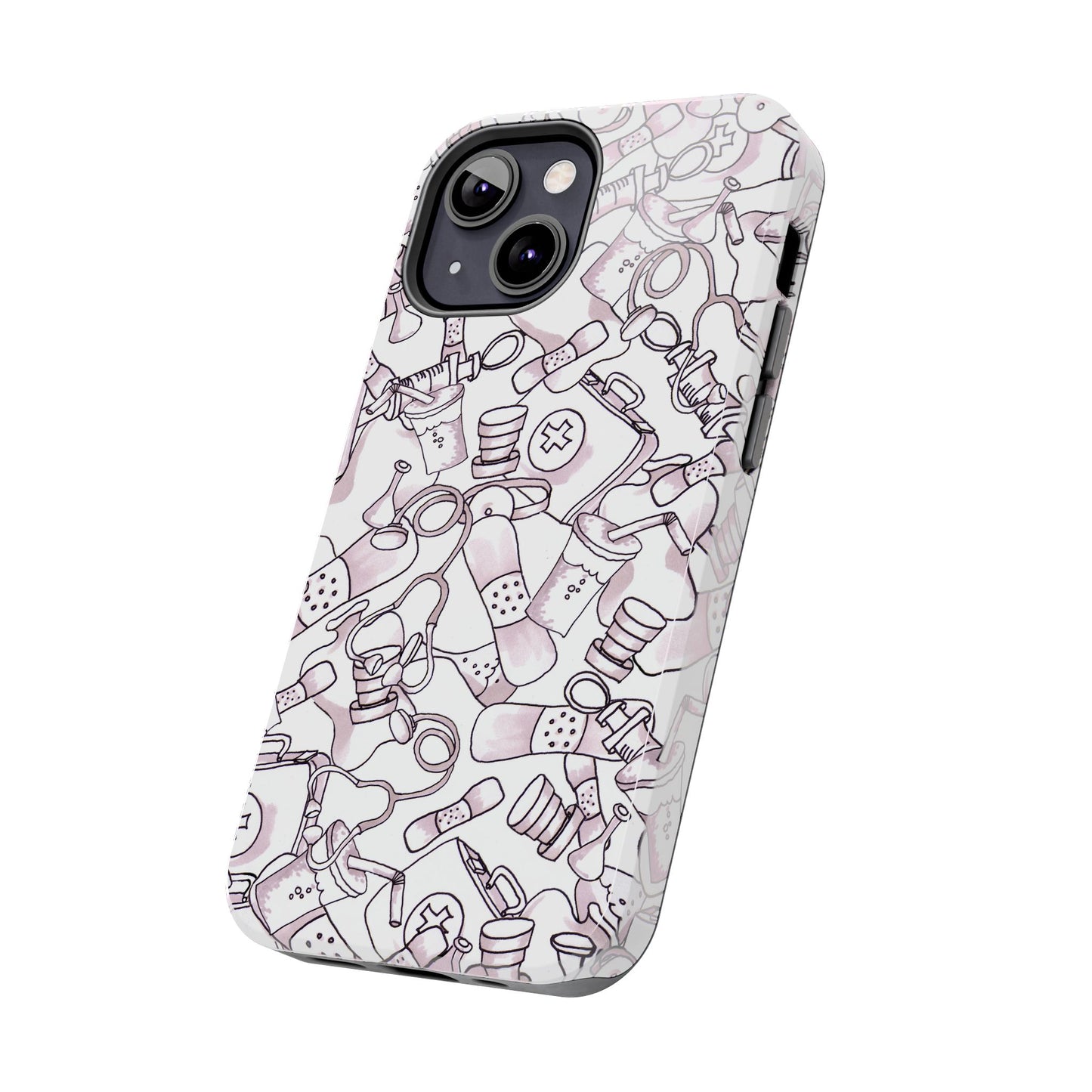 Med Stuff White Phone Case