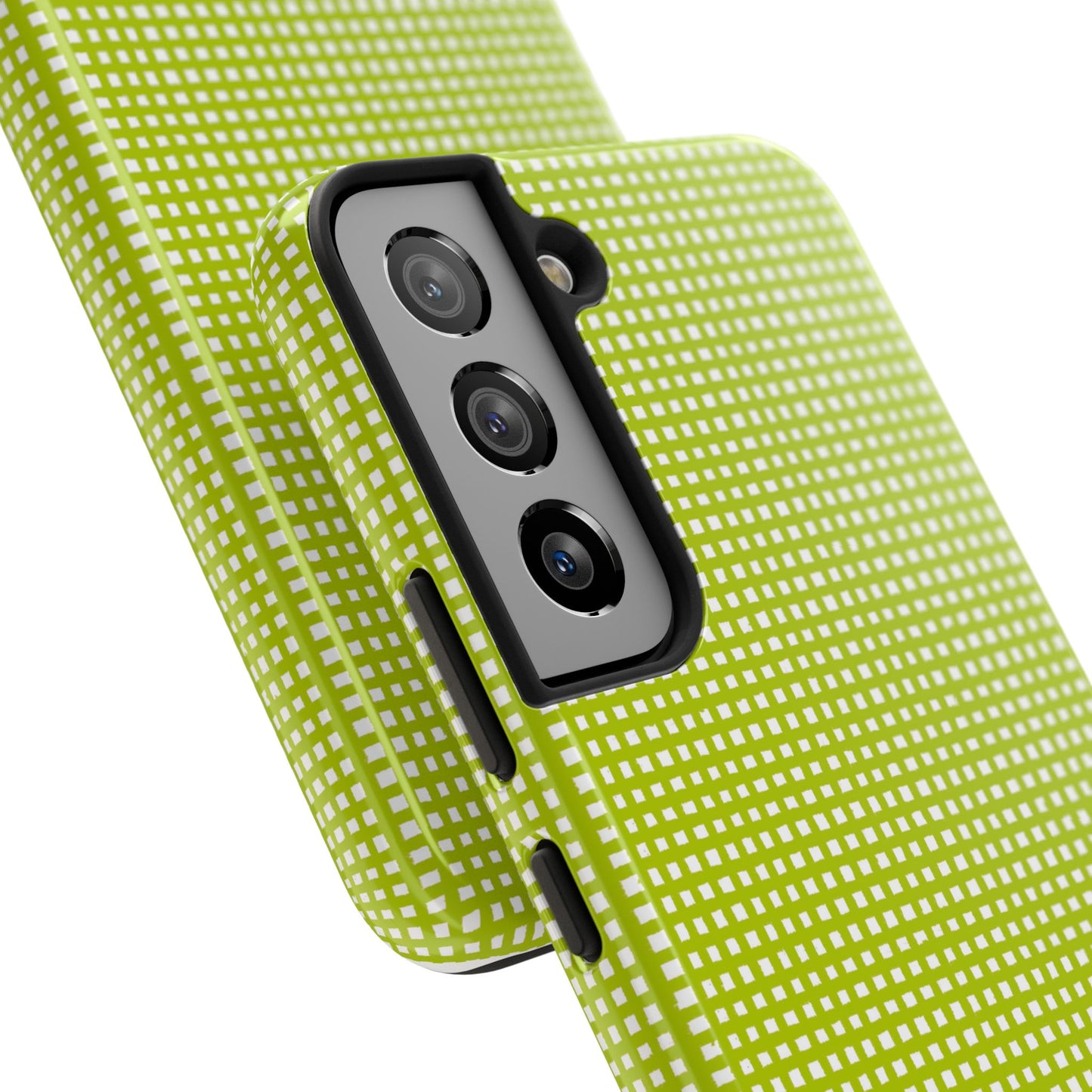 Chipper Check Lime Phone Case