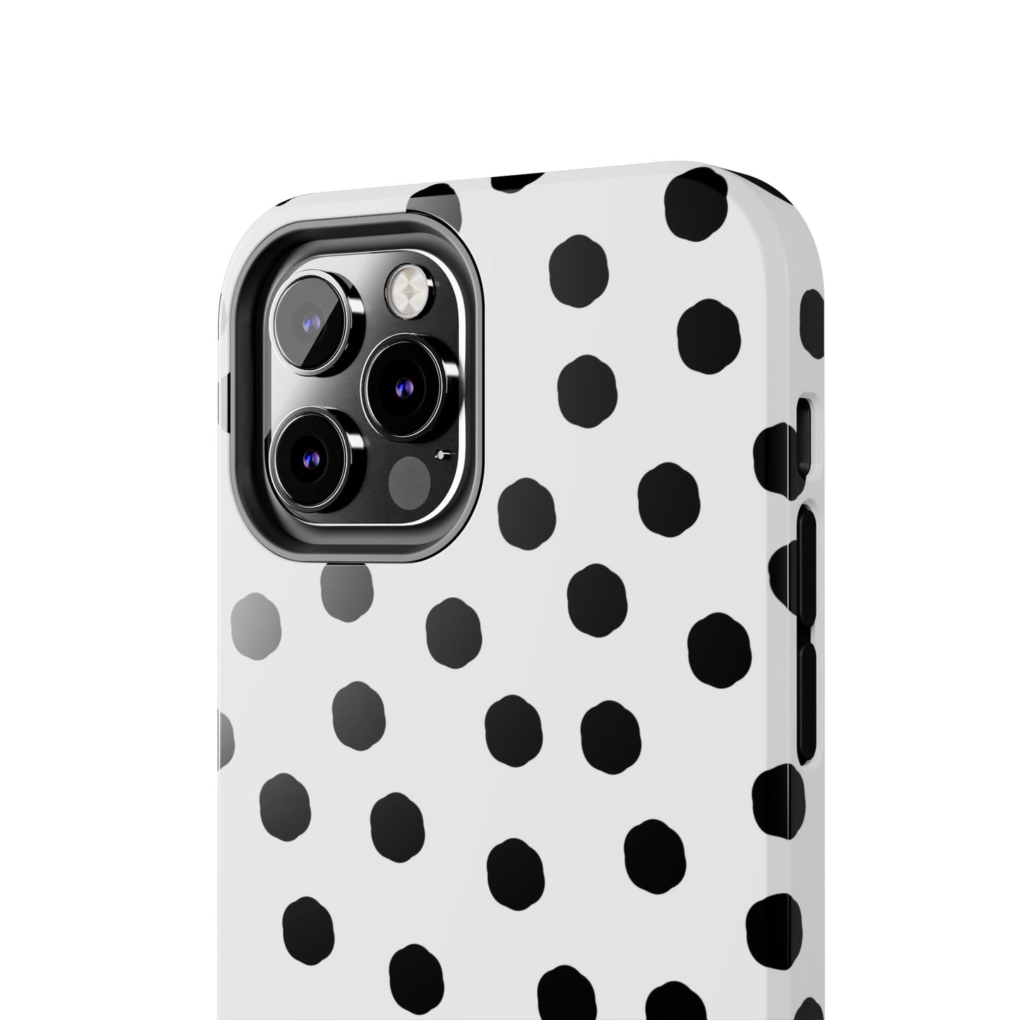 Jumbo Dots White / Black Phone Case