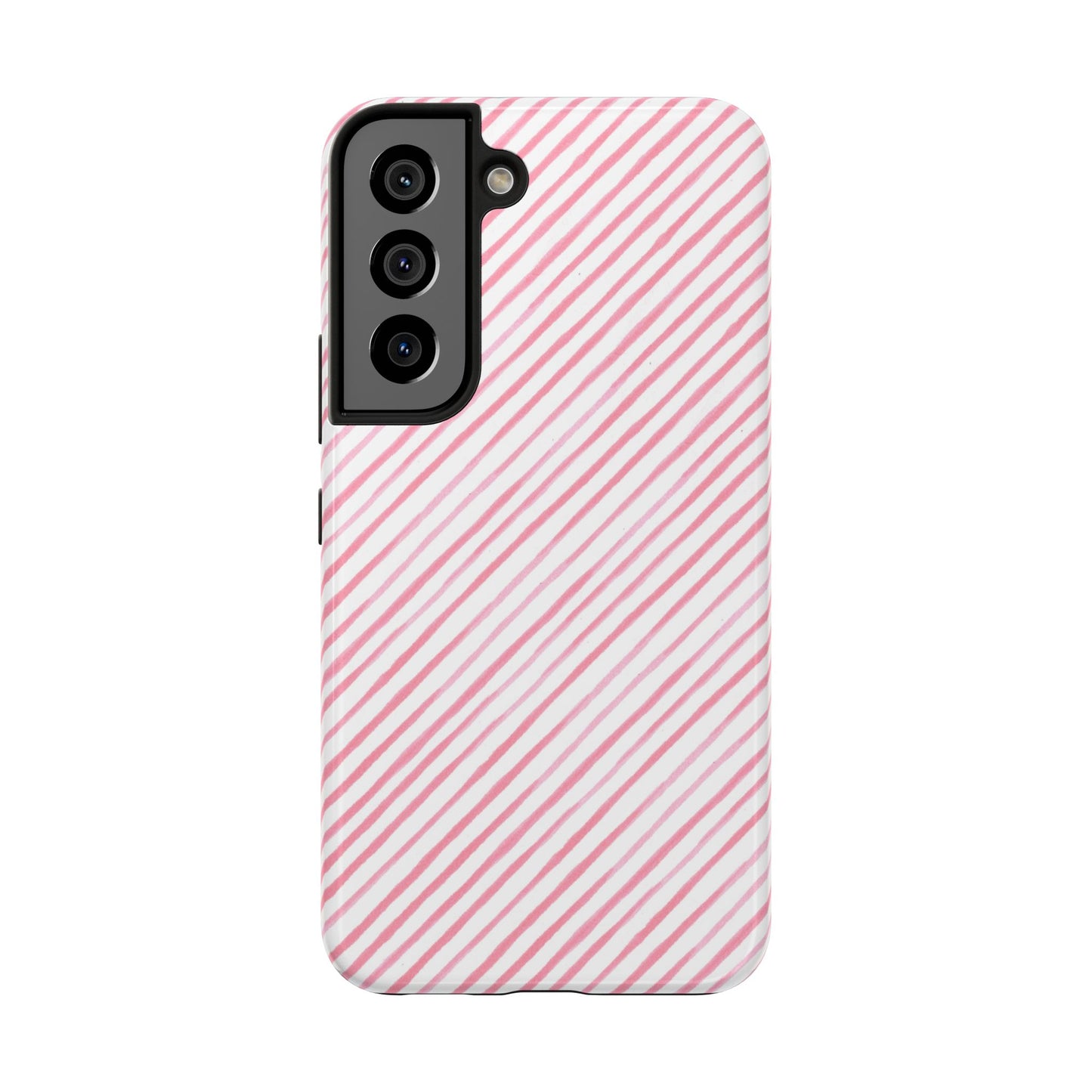 Bias Stripe White / Pink Phone Case