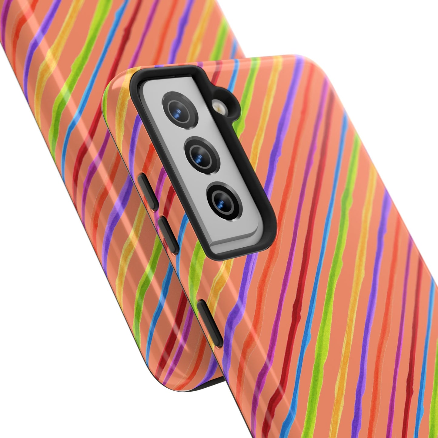 Calico Stripe Orange Phone Case