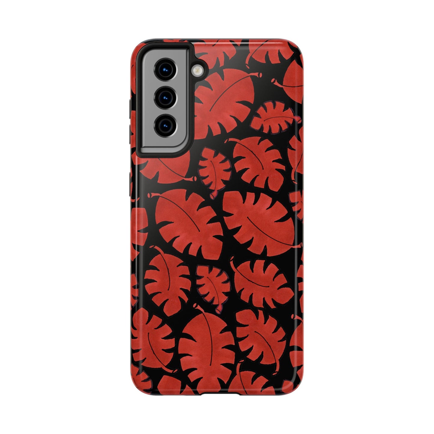 Red Bananas Black Phone Case