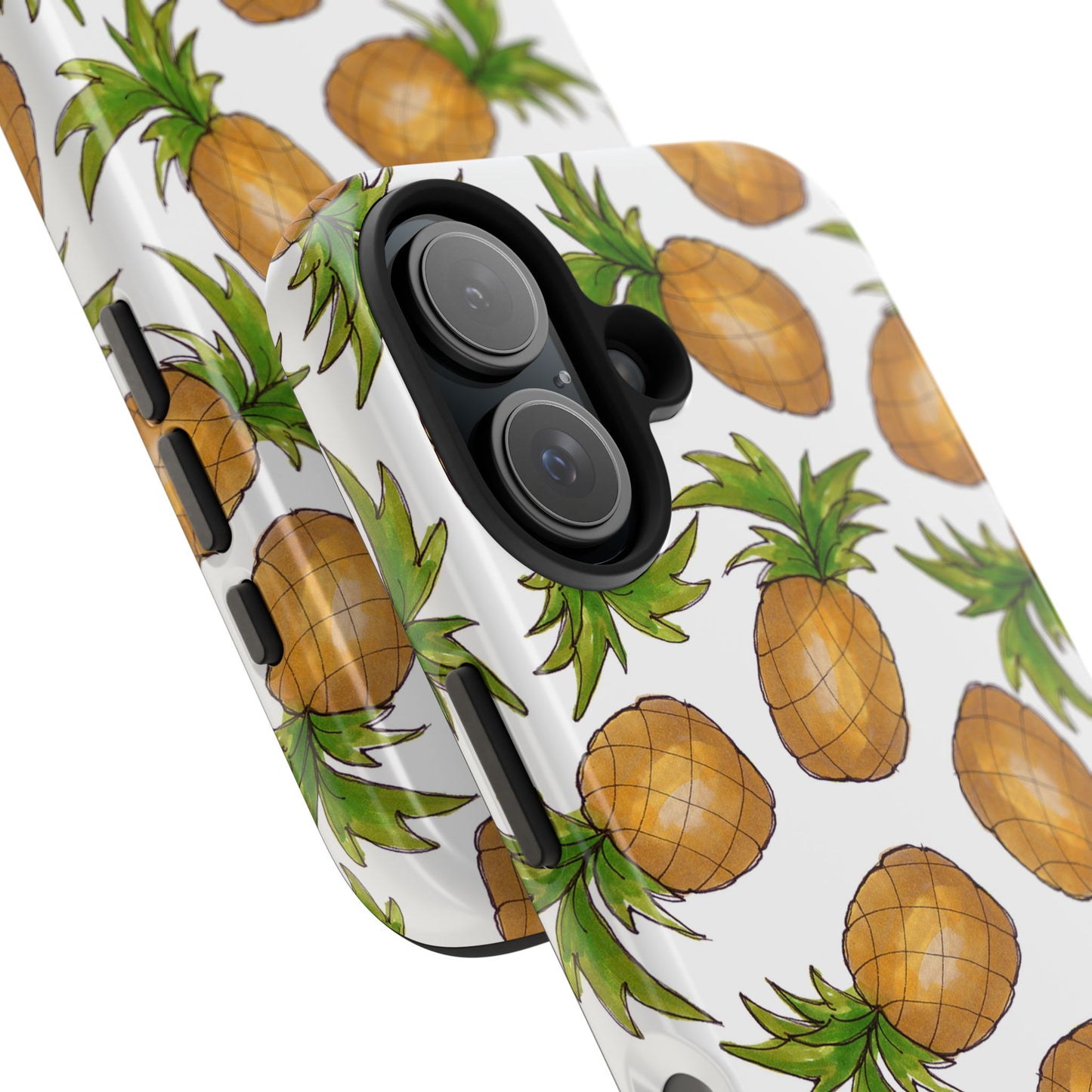 Pineapple Toss White Phone Case