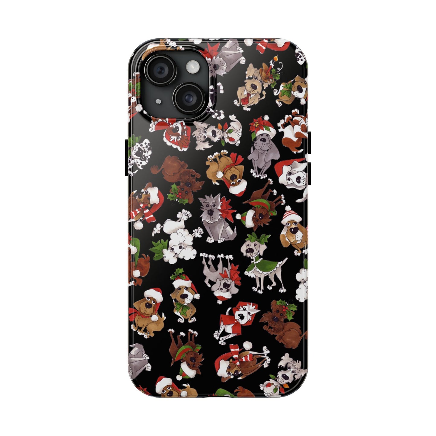 Doggie Toss Black Phone Case