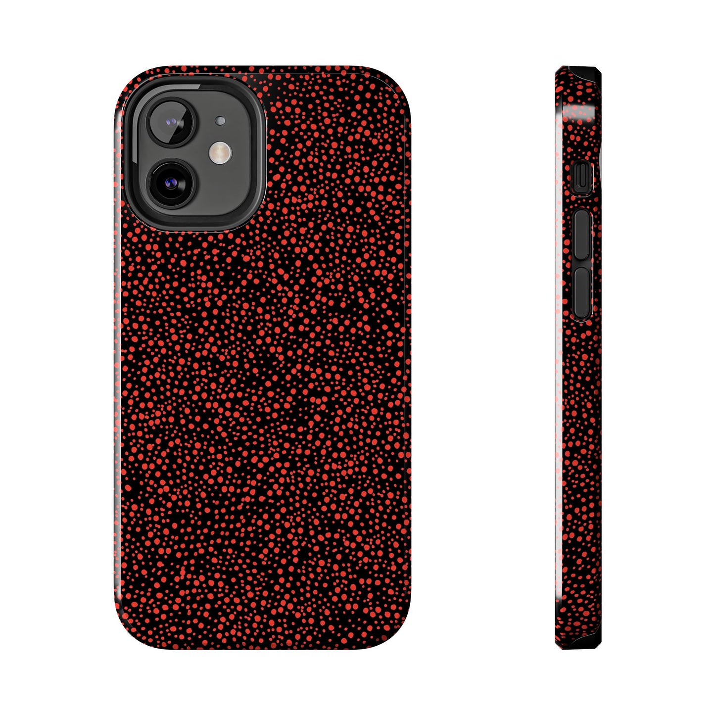 Confetti Red / Black Phone Case