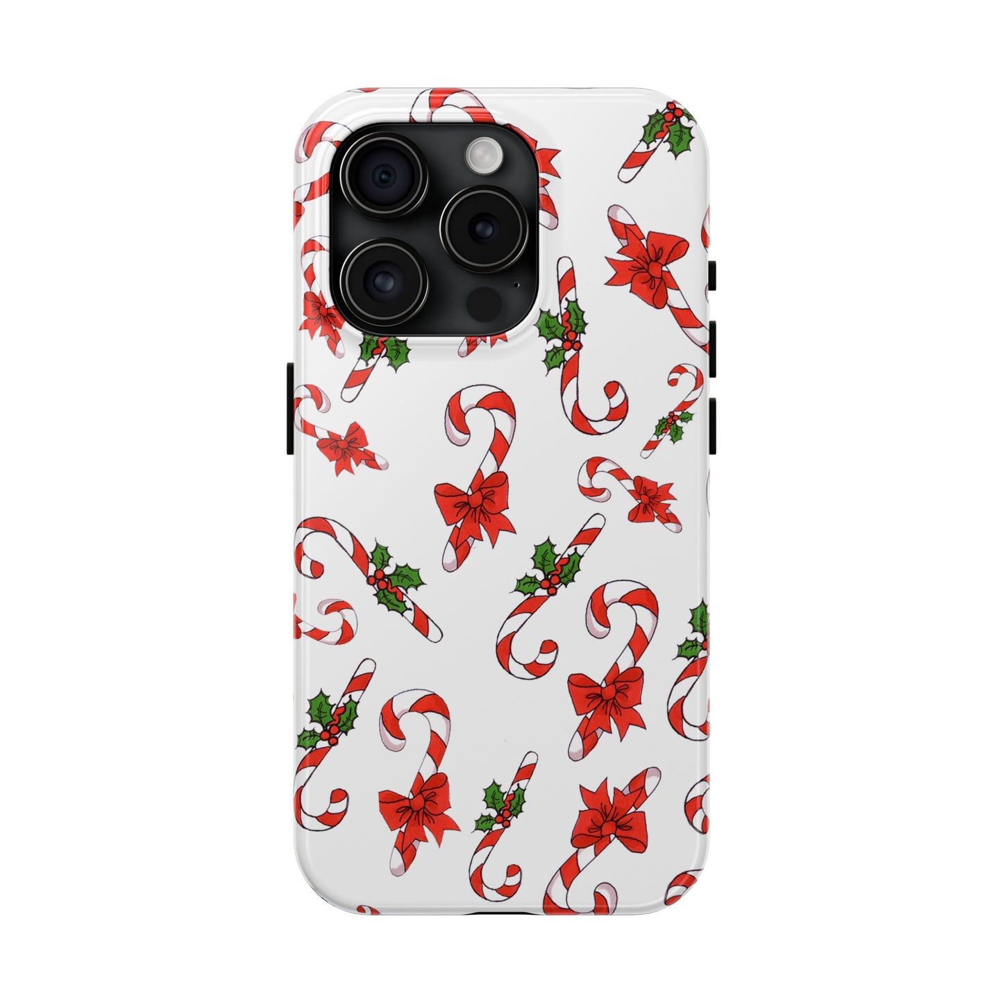 Candy Cane Crowd White Phone Case