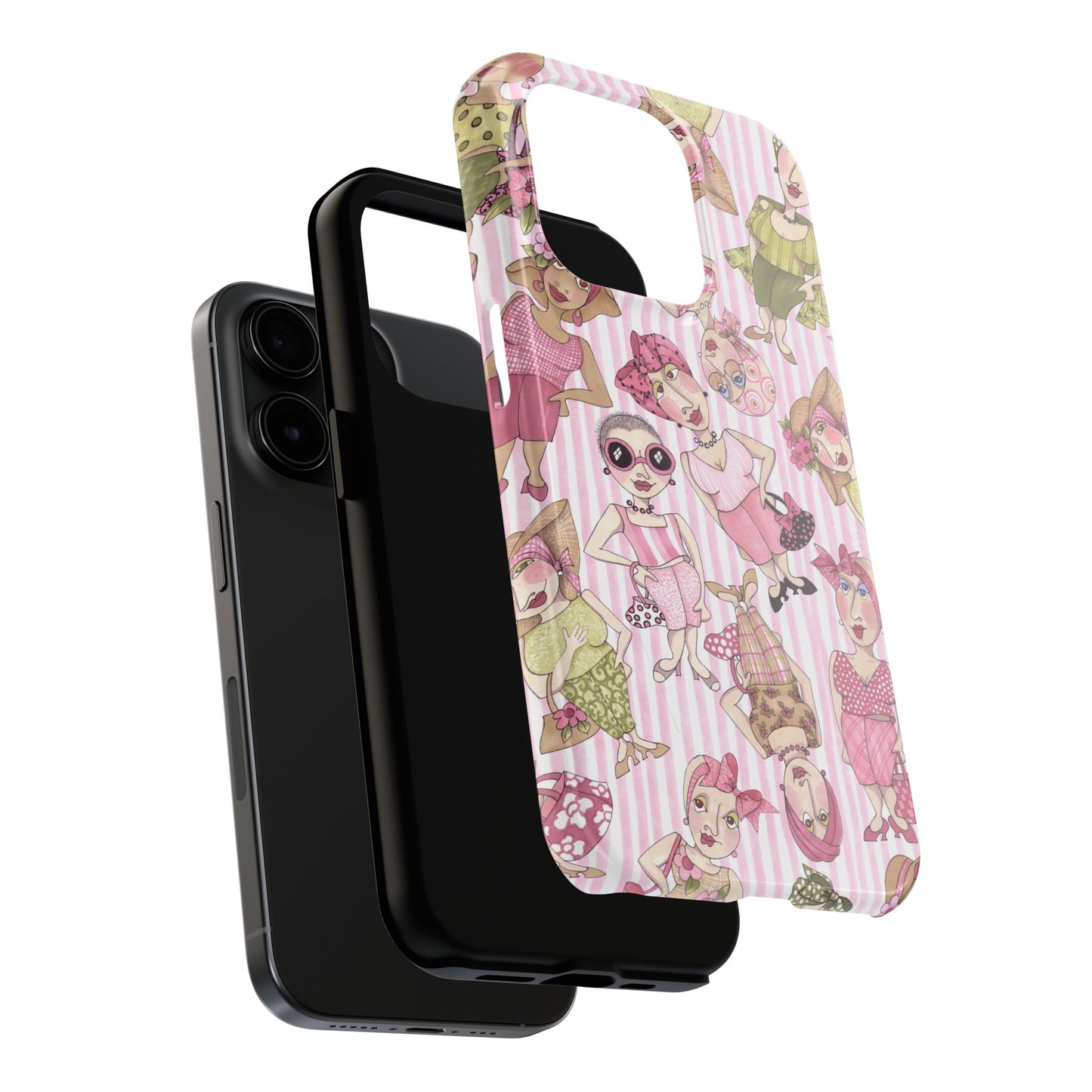 Tossed Ladies Pink Phone Case