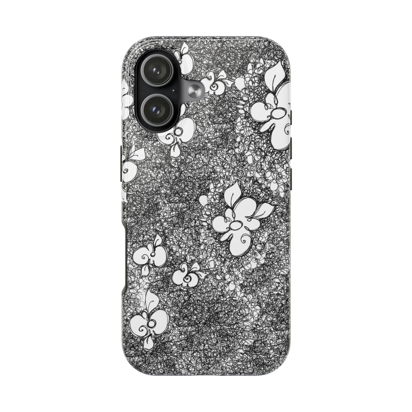 Flower Scribbles Phone Case