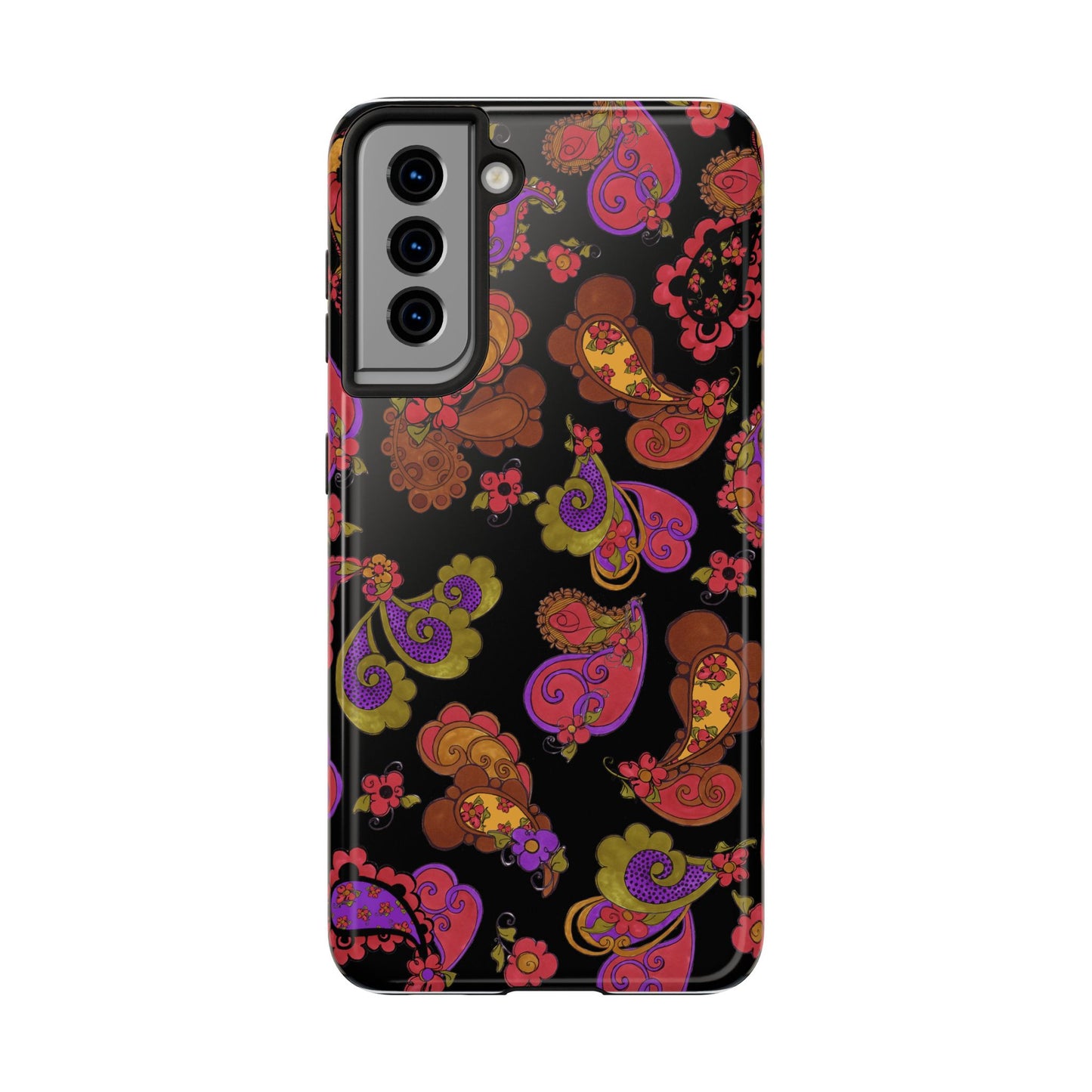 Posie Paisley Black Phone Case