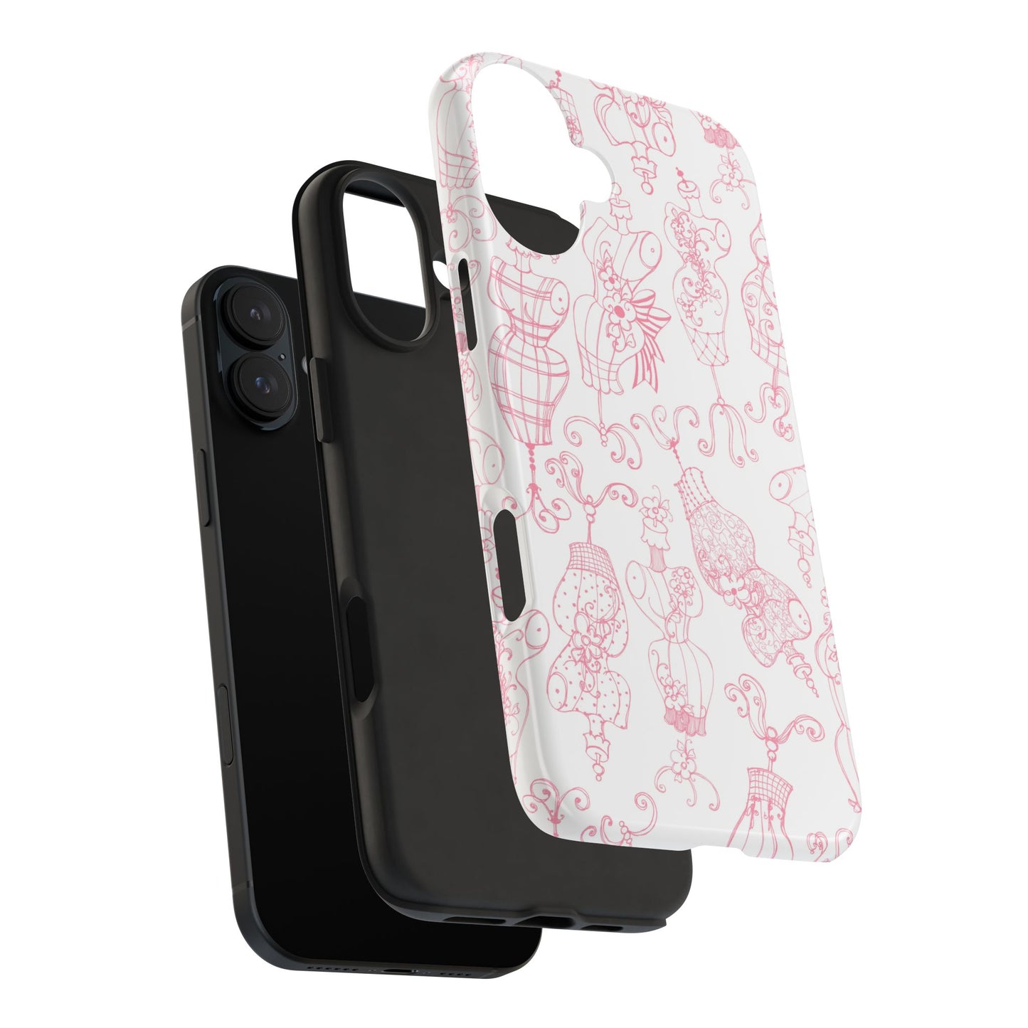 Mannequinique White / Pink Phone Case