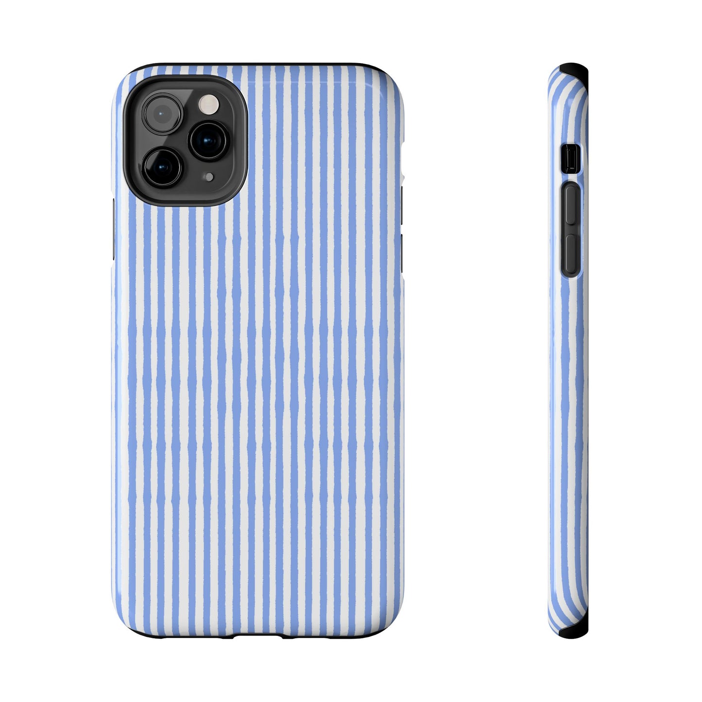 Lazy Stripe Blue / White Phone Case