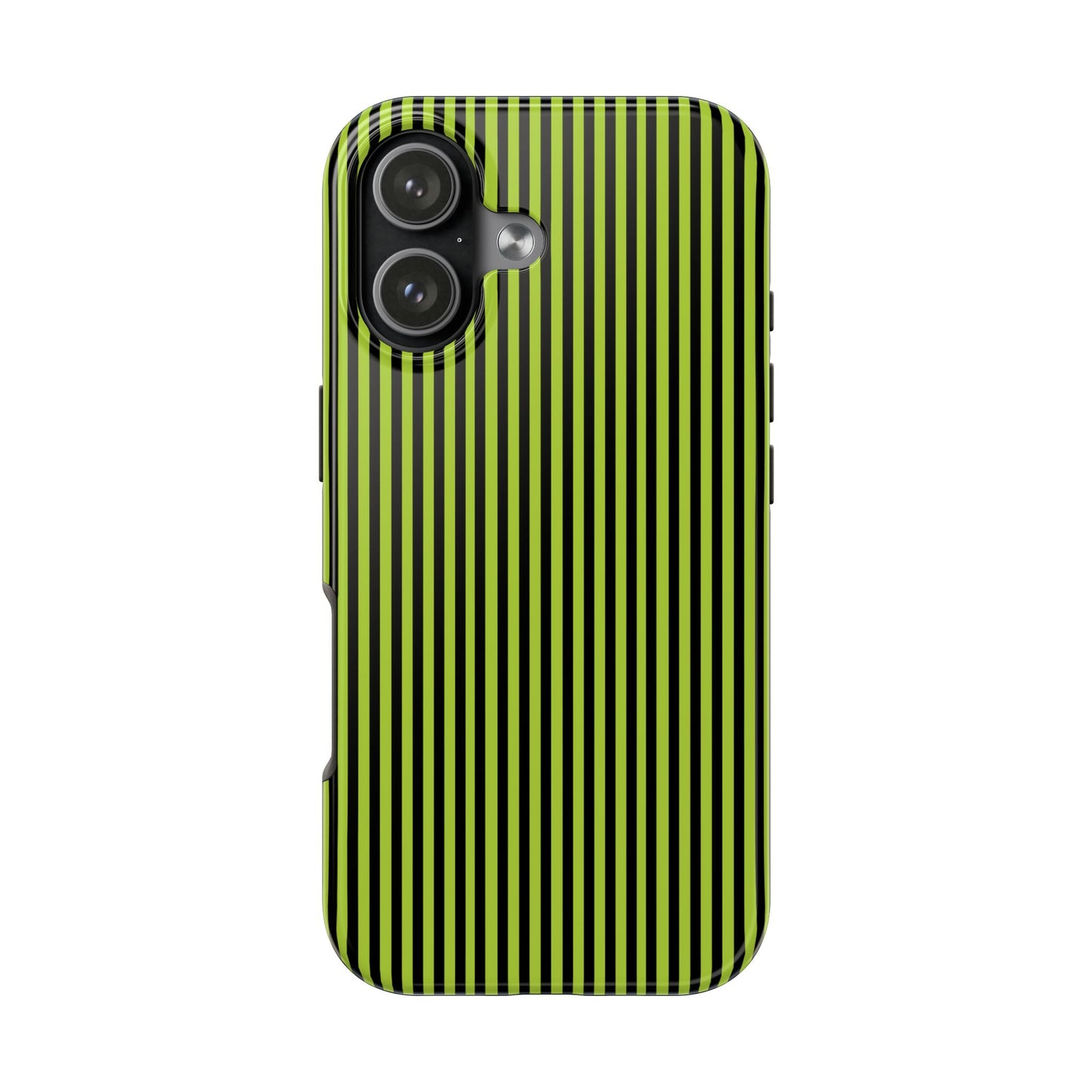 Stripe Green / Black Phone Case