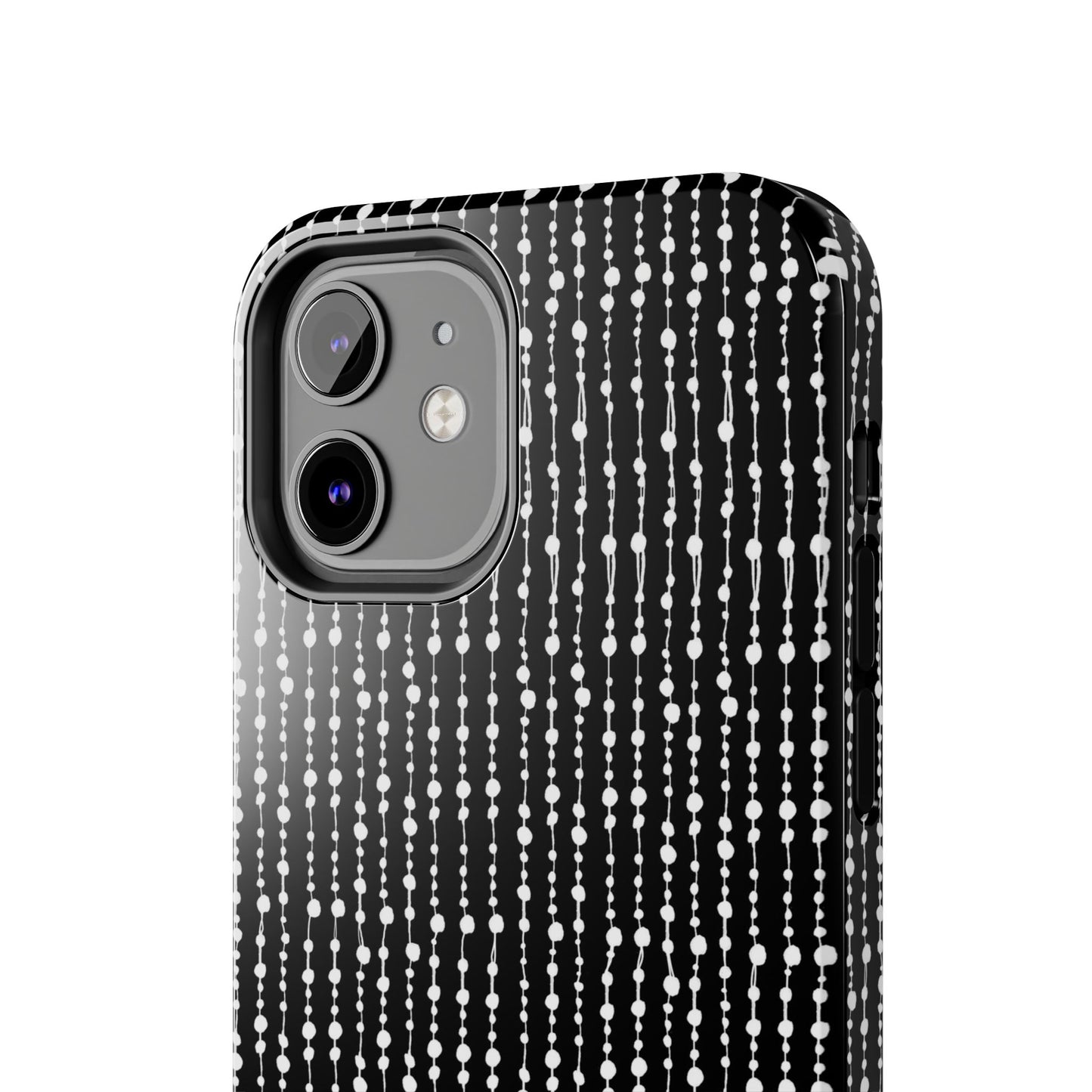 Beaded Curtain Black / White Phone Case