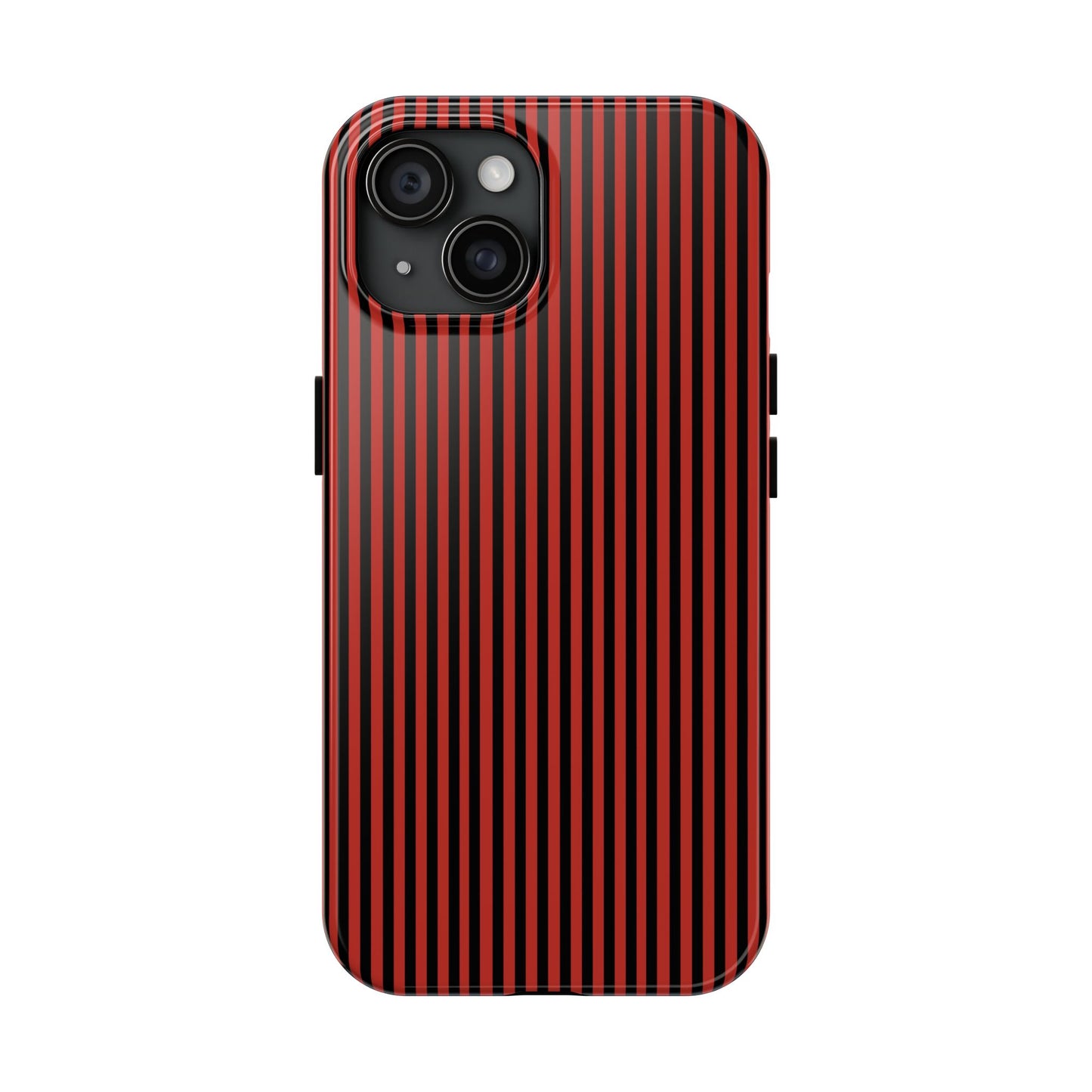 Stripe Red / Black Phone Case