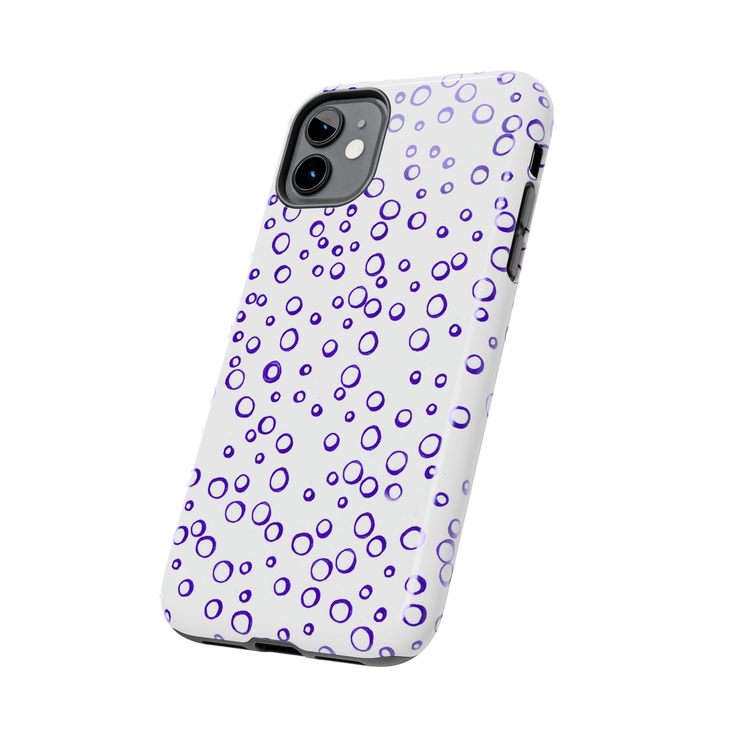 Blue See Through Dots Phone Case