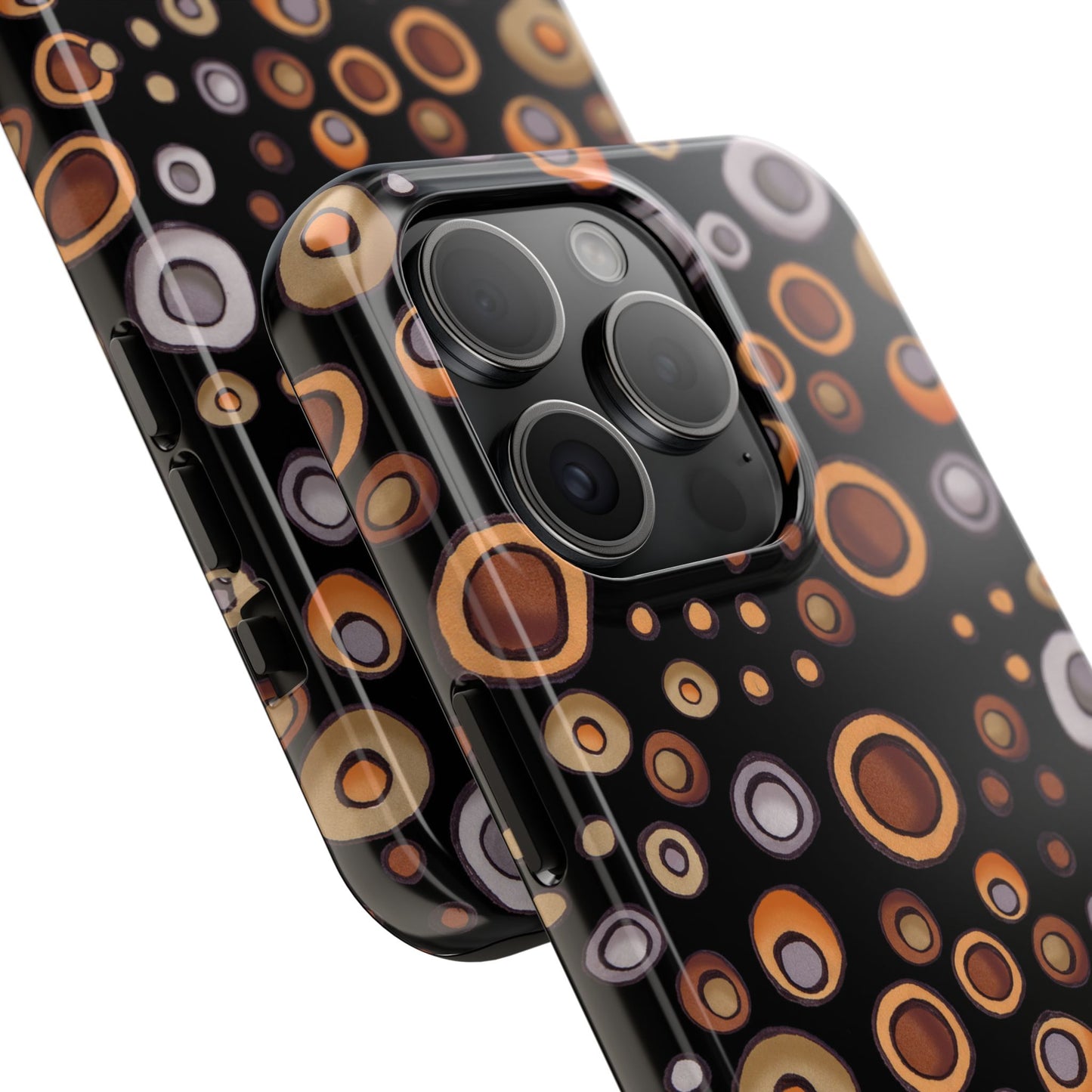 Doggy Dots Black Phone Case