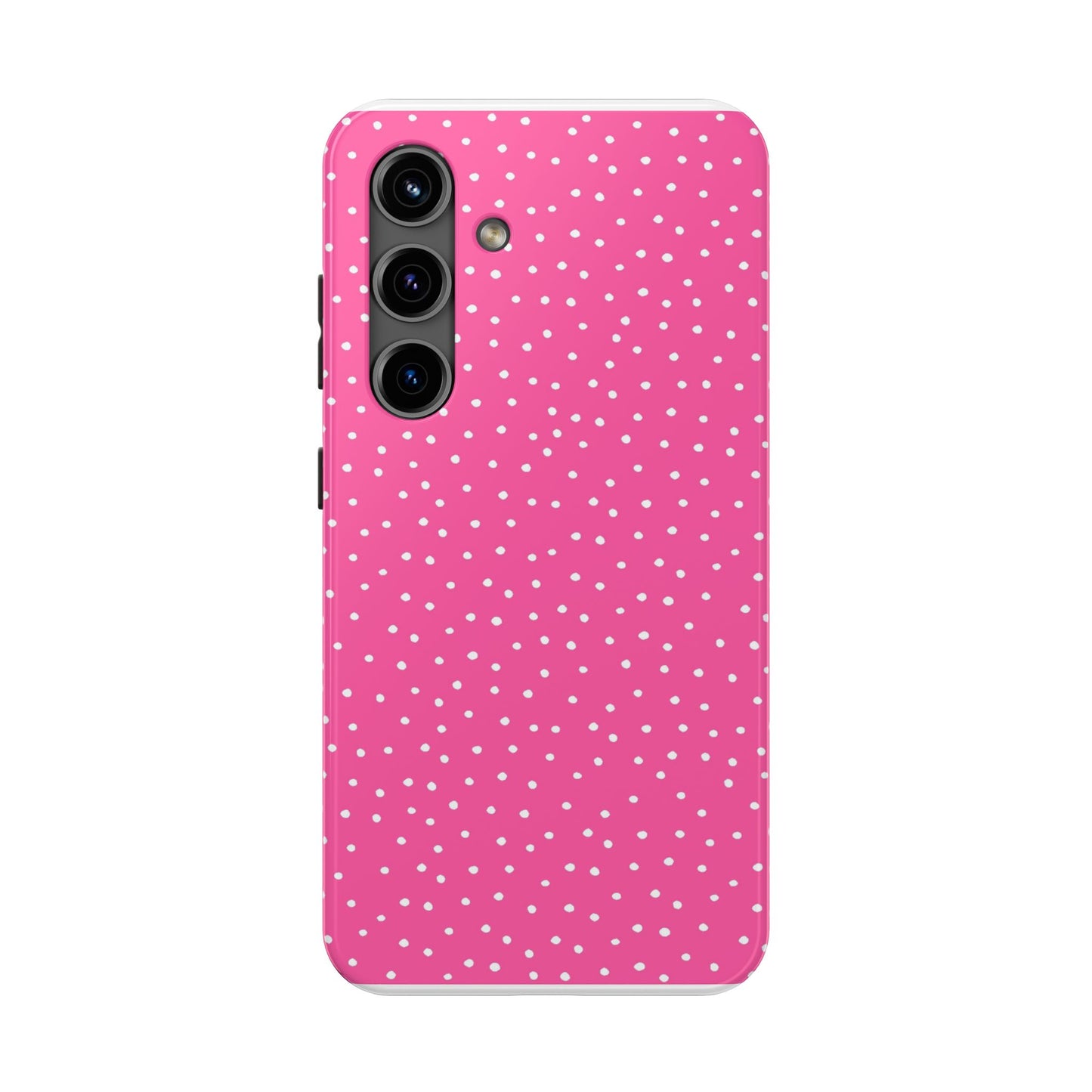 Dinky Dots Bright Pink / White Phone Case