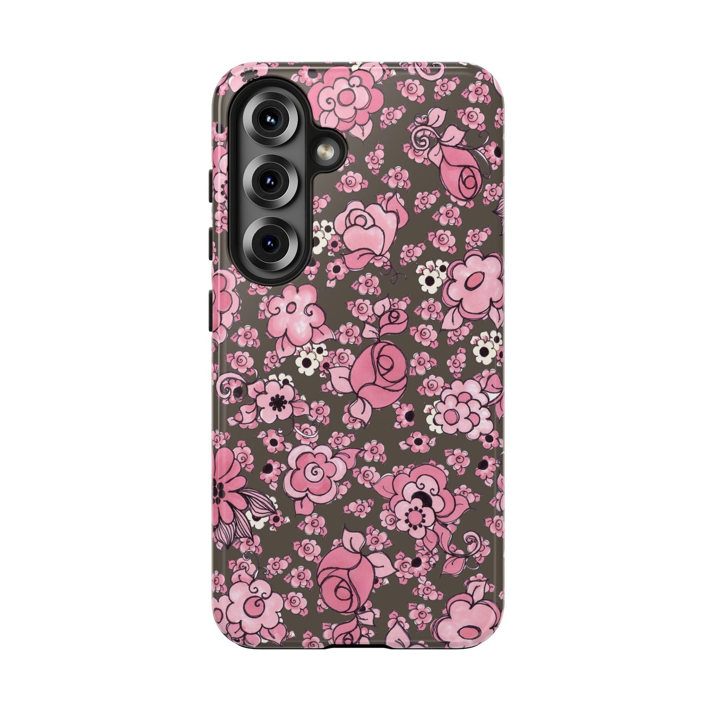 Profuse Posies Mocha Phone Case