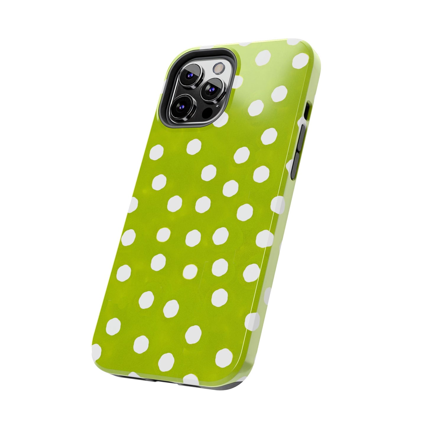 Jumbo Dots Green / White Phone Case
