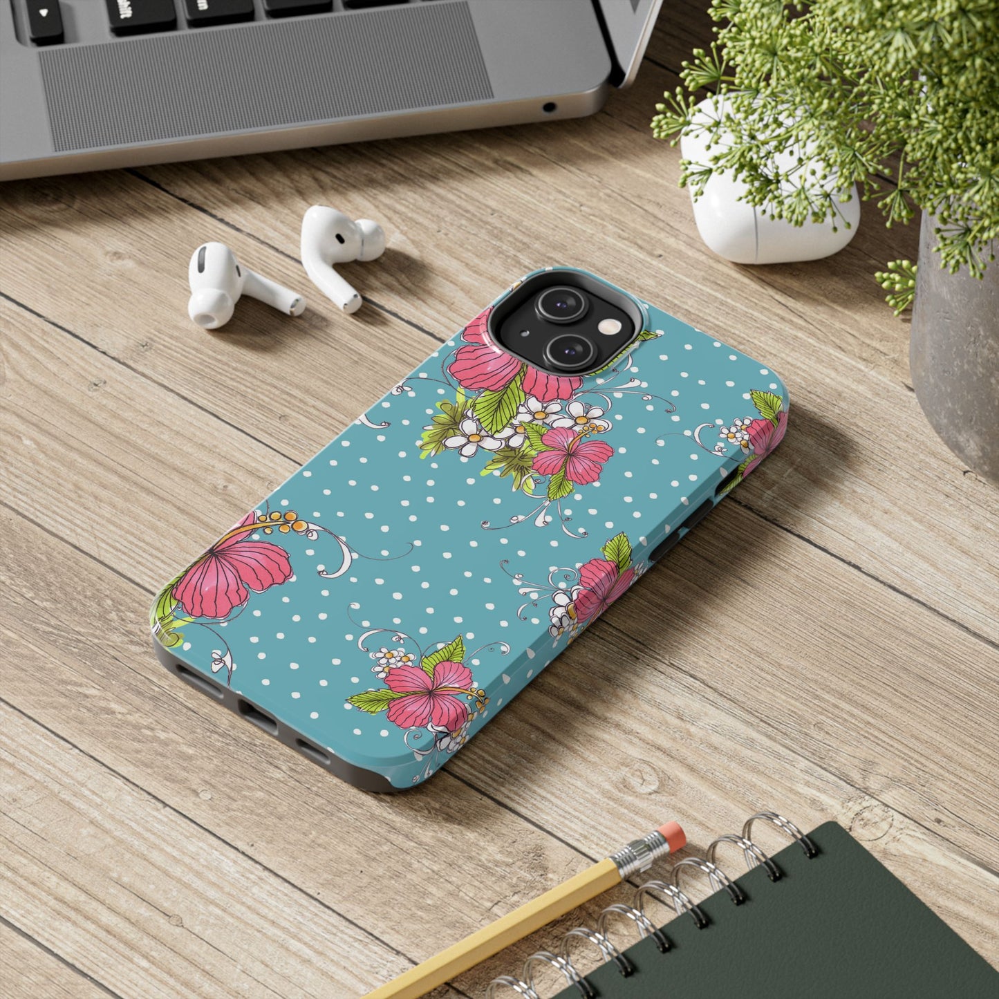 Lady Luau Turquoise Phone Case