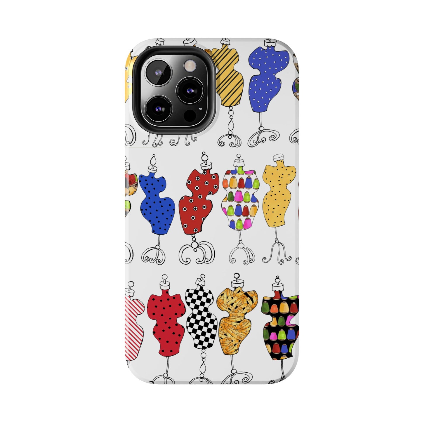Go Figure White / Multi Phone Case
