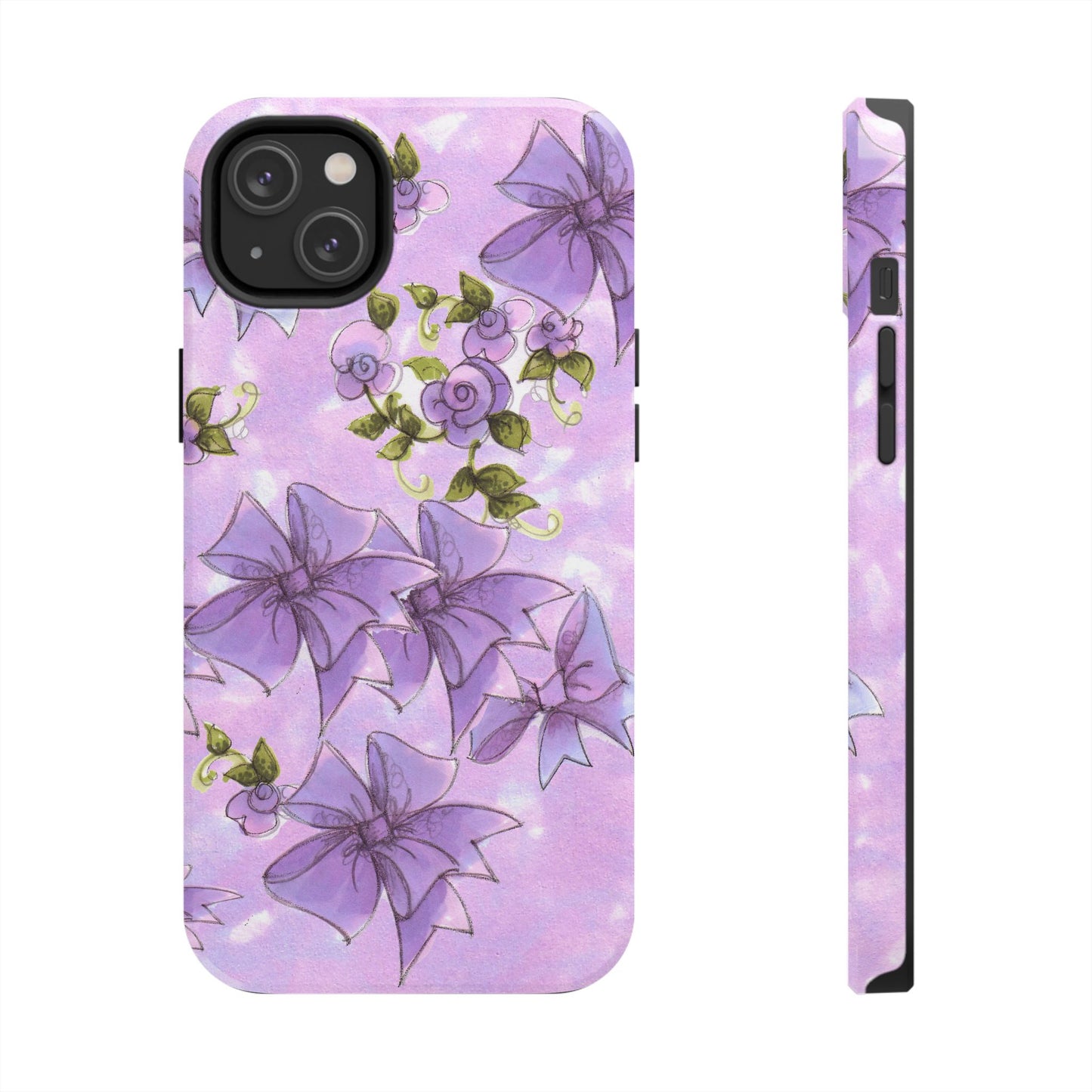 Bows & Flowers Purple Phone Case