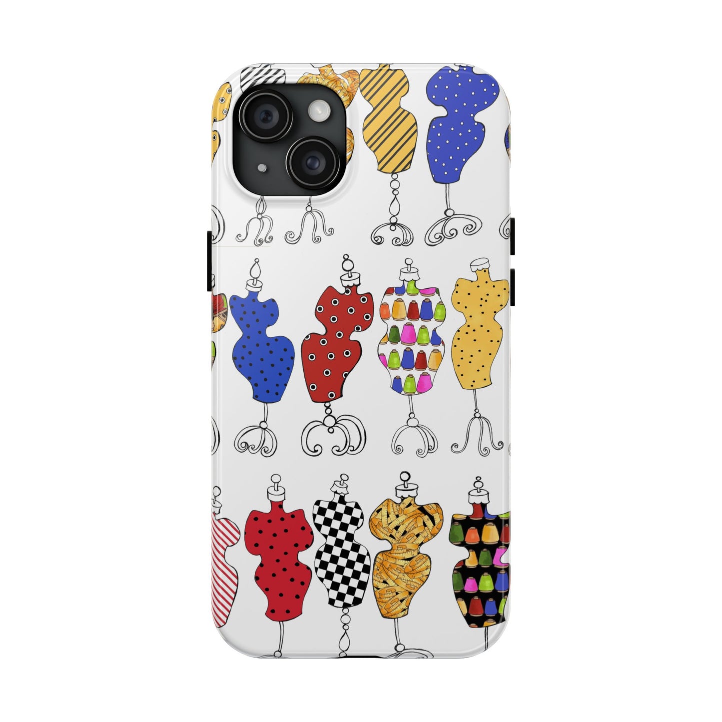 Go Figure White / Multi Phone Case