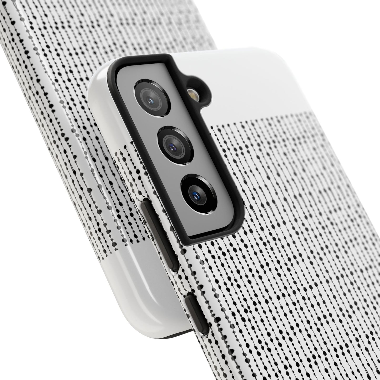 Beaded Curtain White / Black Phone Case