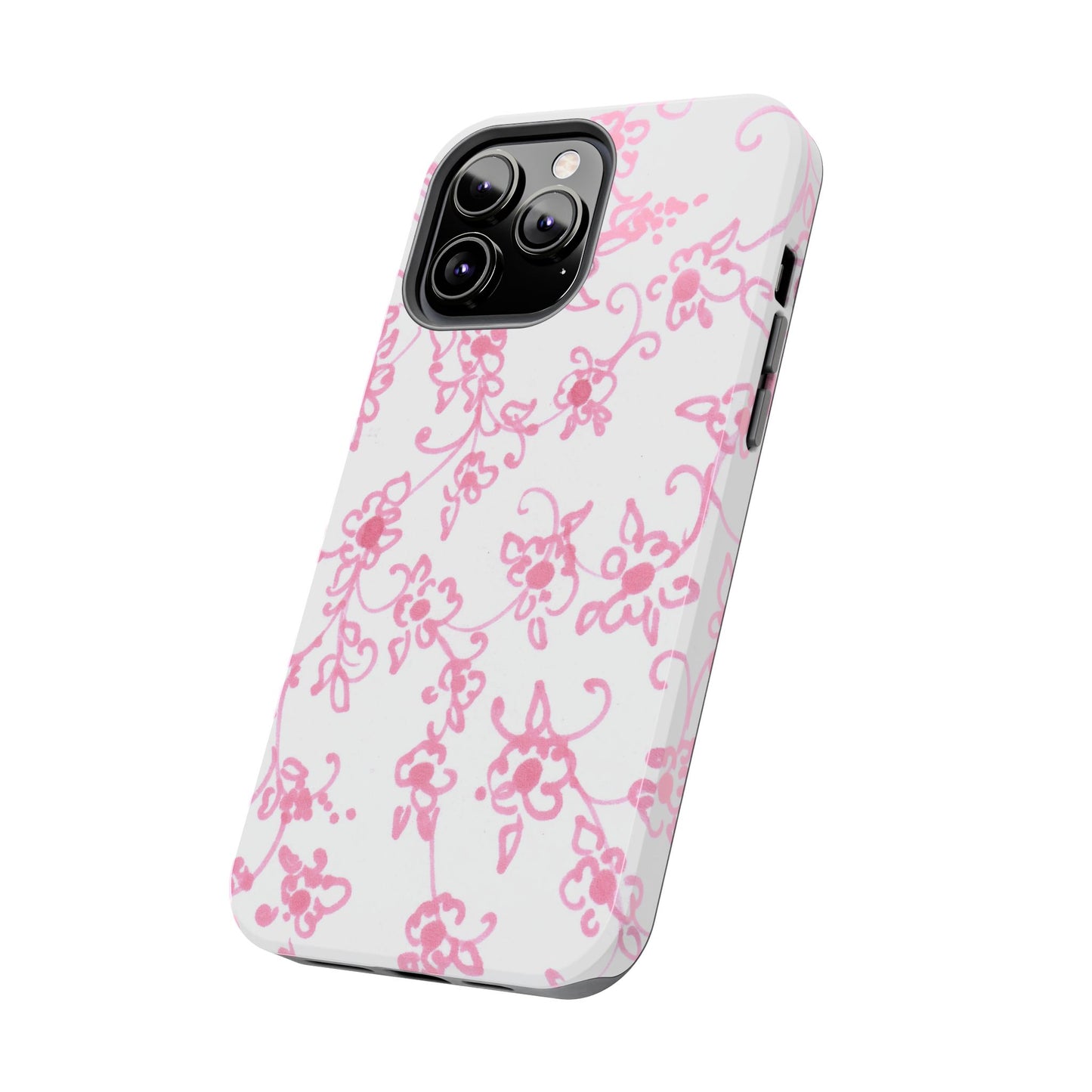 Juliette Ladies White / Pink Flowers Phone Case