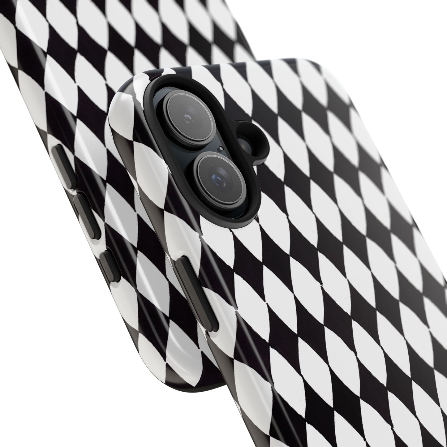 Diamond White / Black Phone Case
