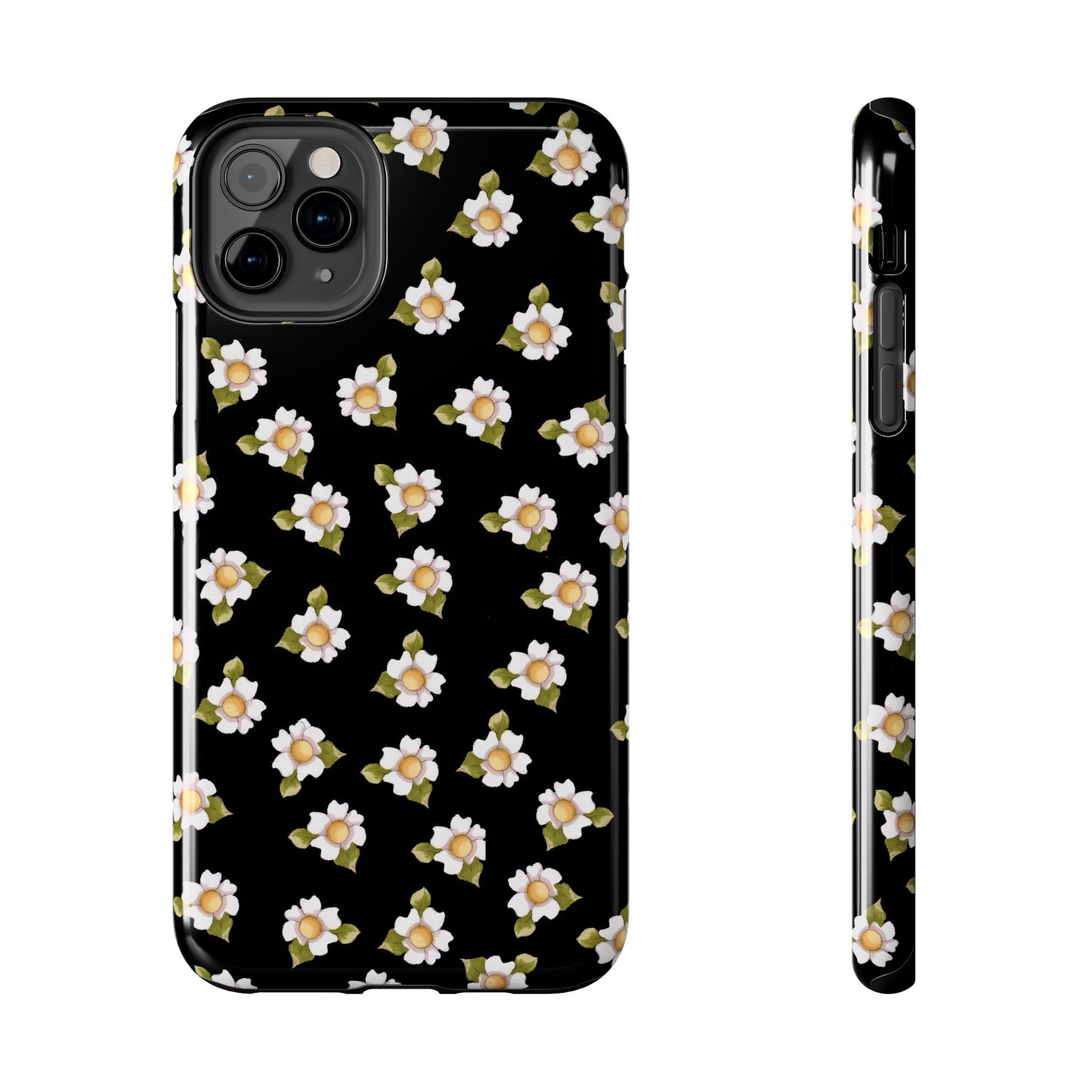 Daisies Black Phone Case