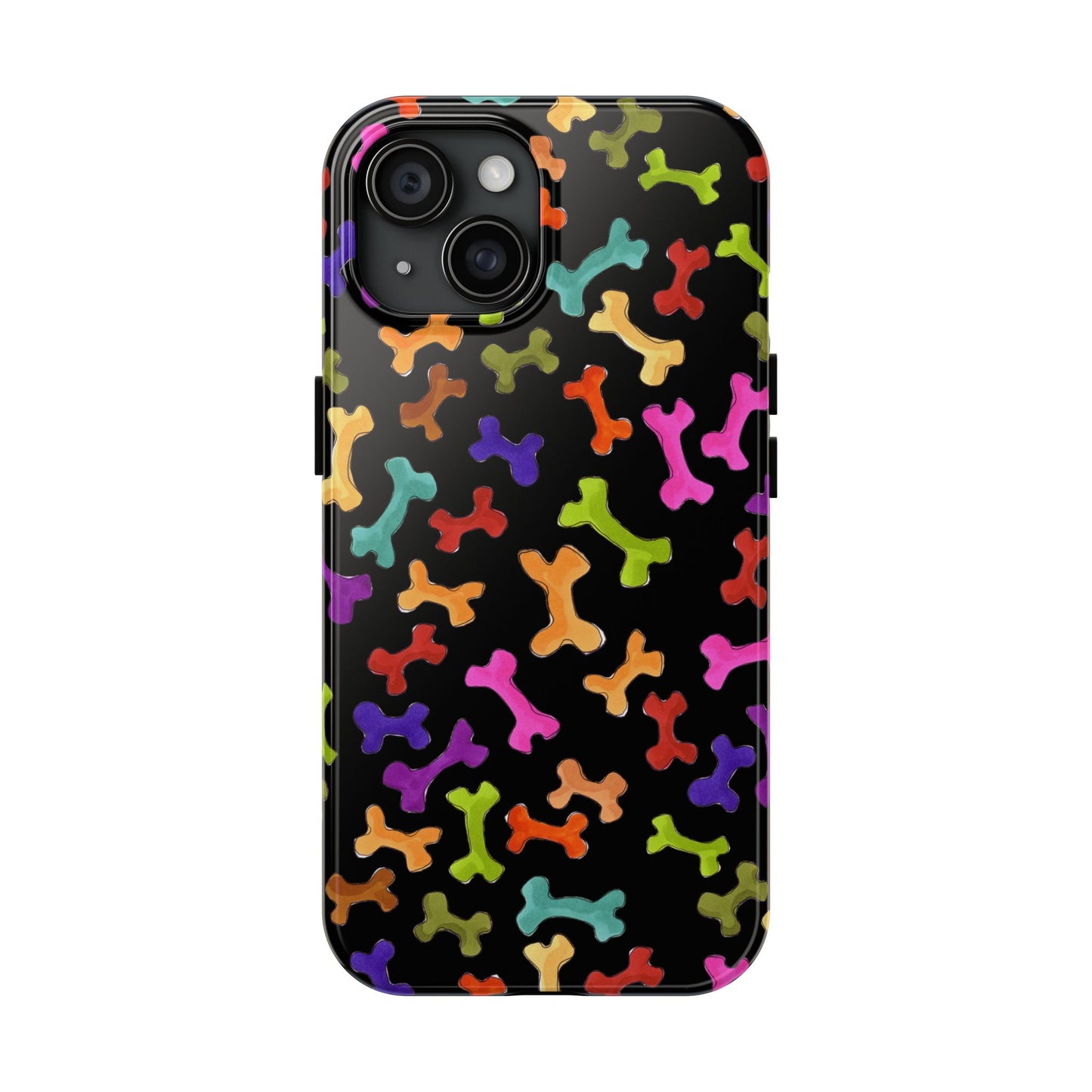 Happy Bones Black Phone Case