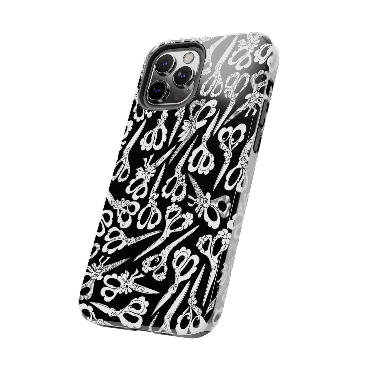Scissor Blizzard Black Phone Case