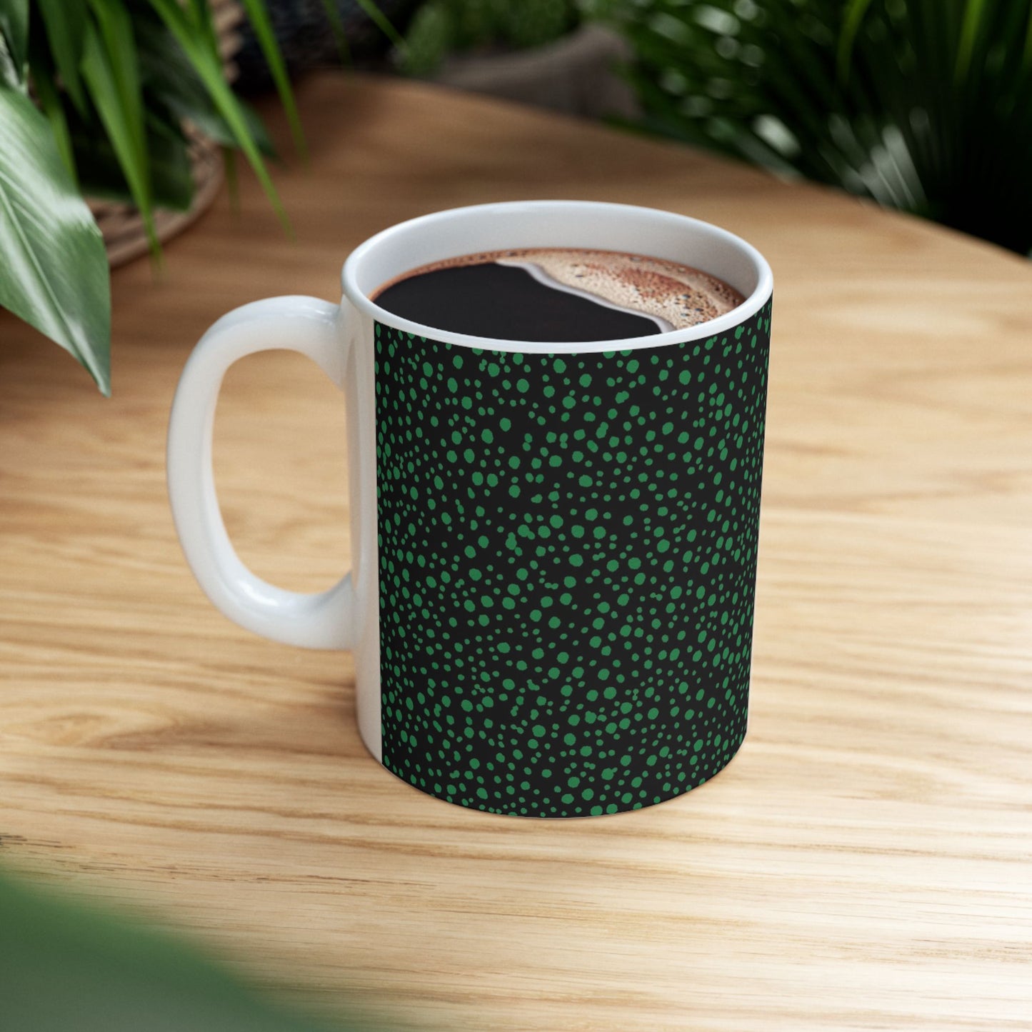 Confetti Black / Green Cup