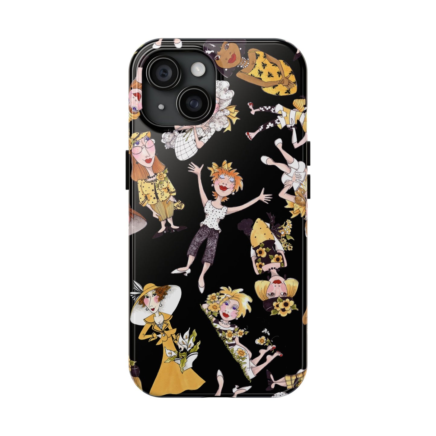 Bee Tossed Black Phone Case