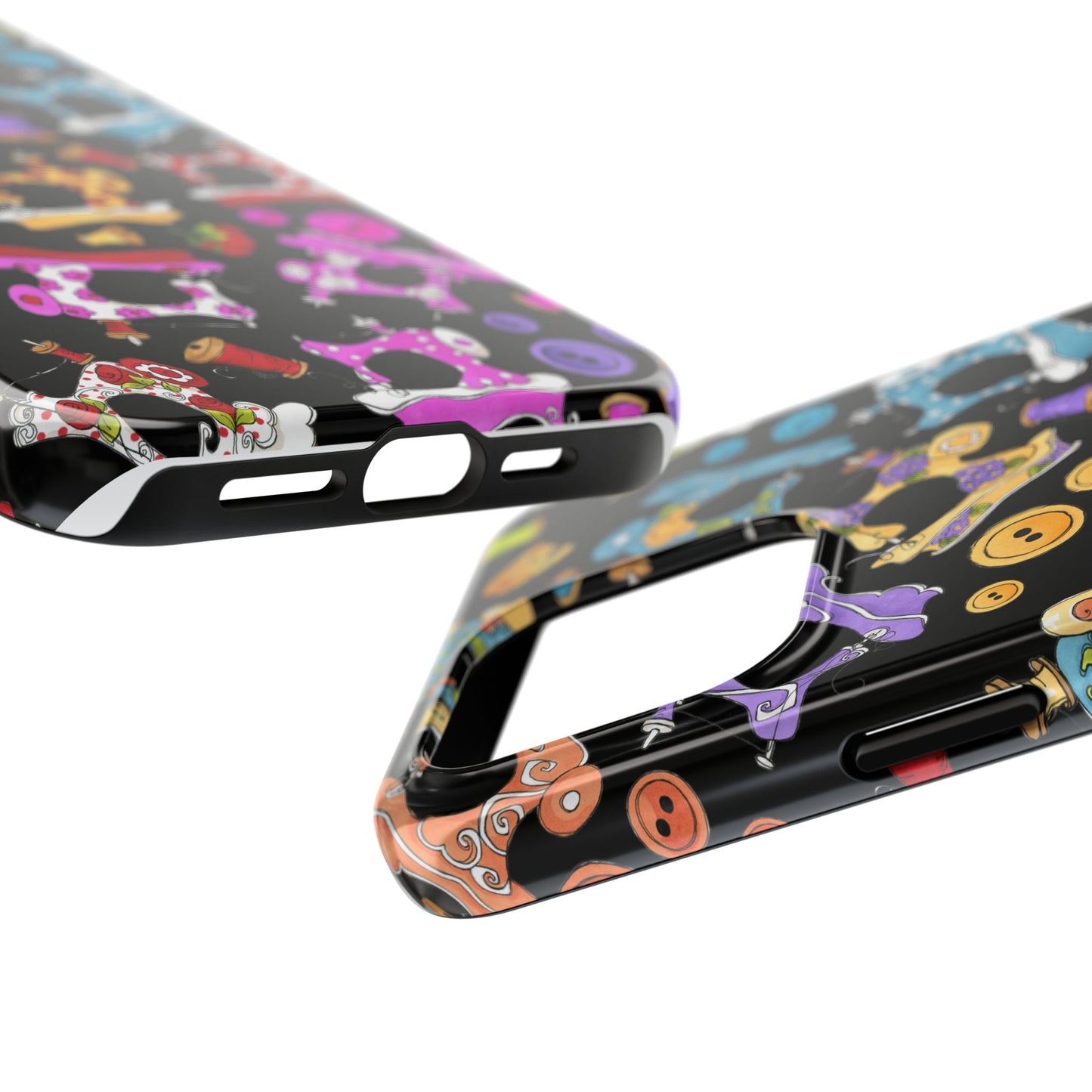 Sew Assorted Black Phone Case