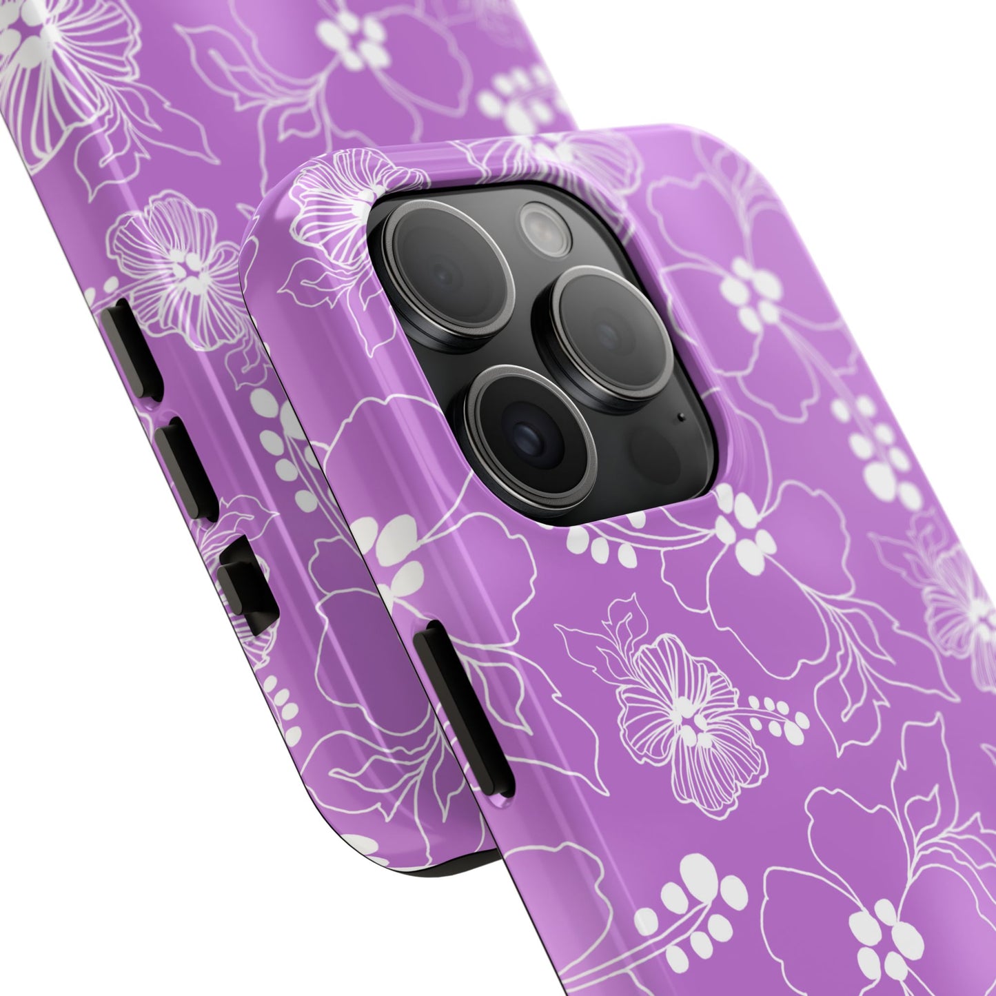Lacey Hibiscus Orchid Phone Case