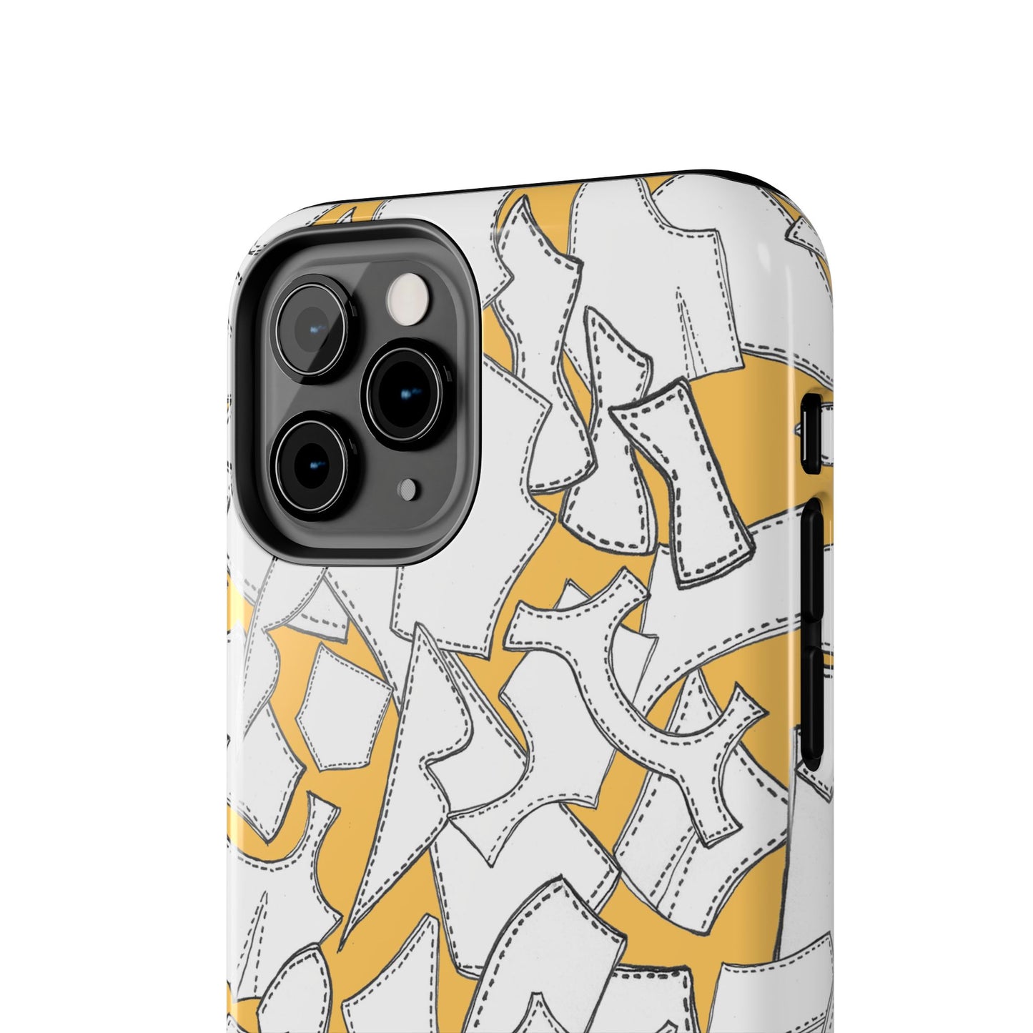 Pattern Pieces Yellow Phone Case