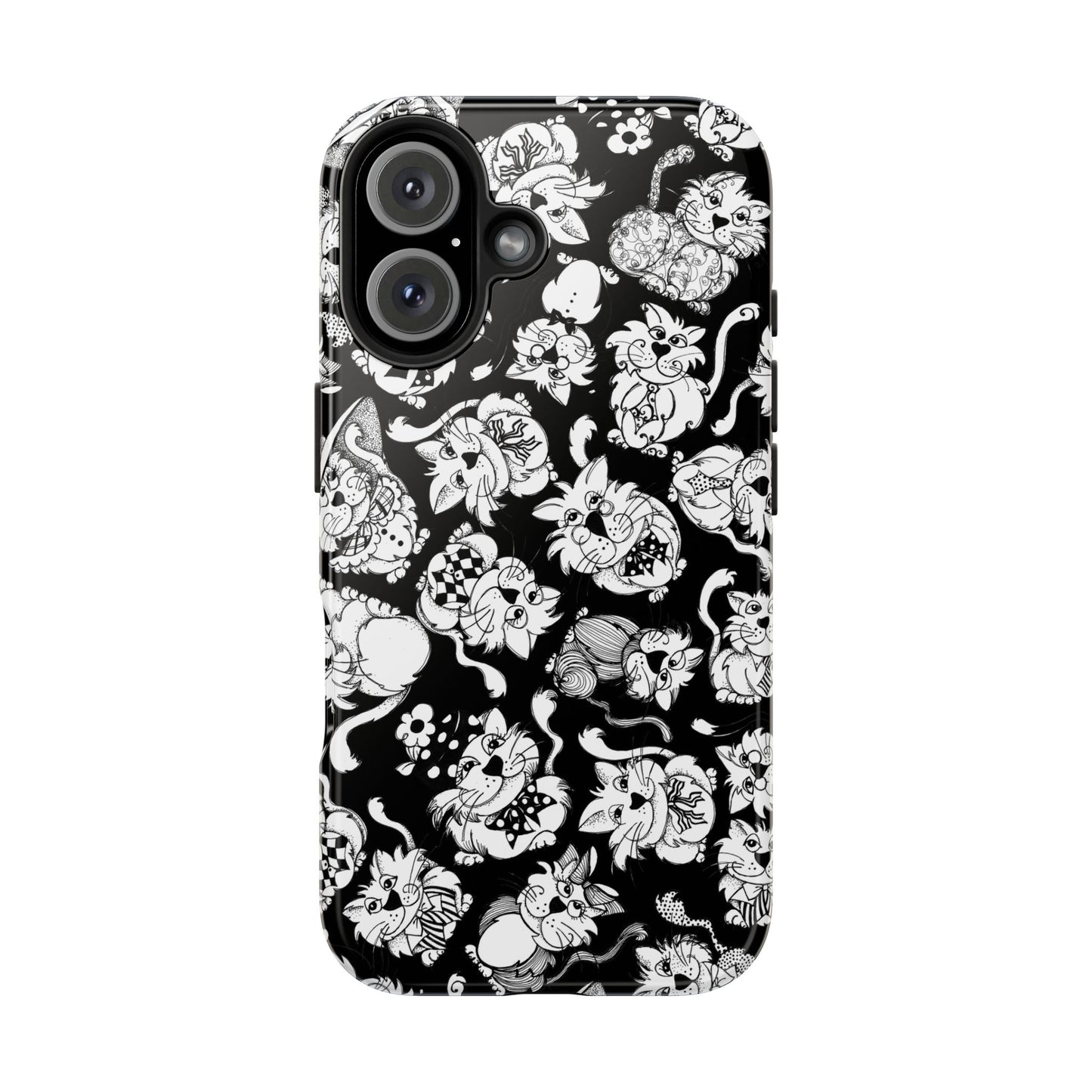 So Kitties Tossed Black Phone Case