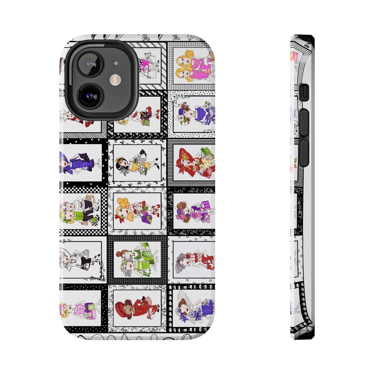 Gone Shopping White / Black Phone Case