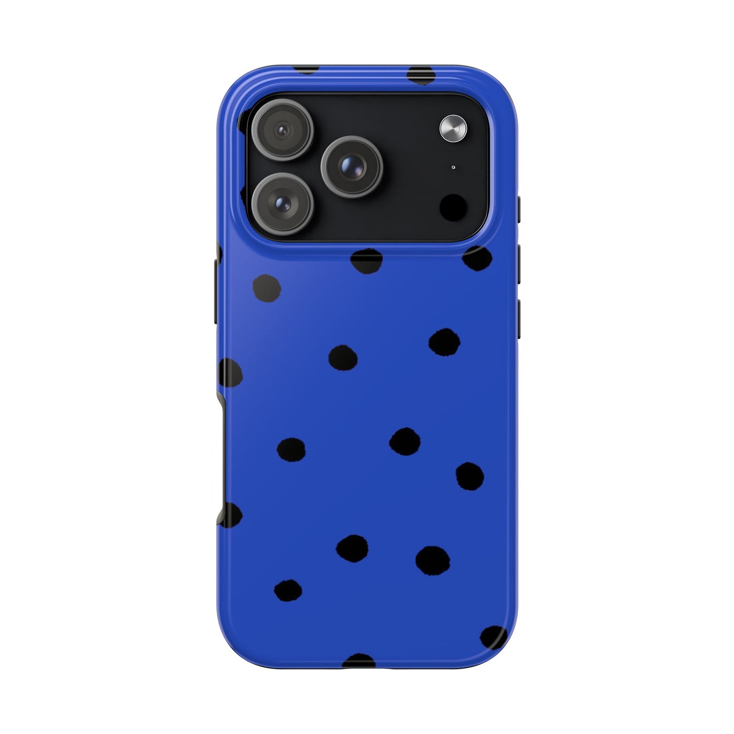Dinky Dots Blue / Black Phone Case