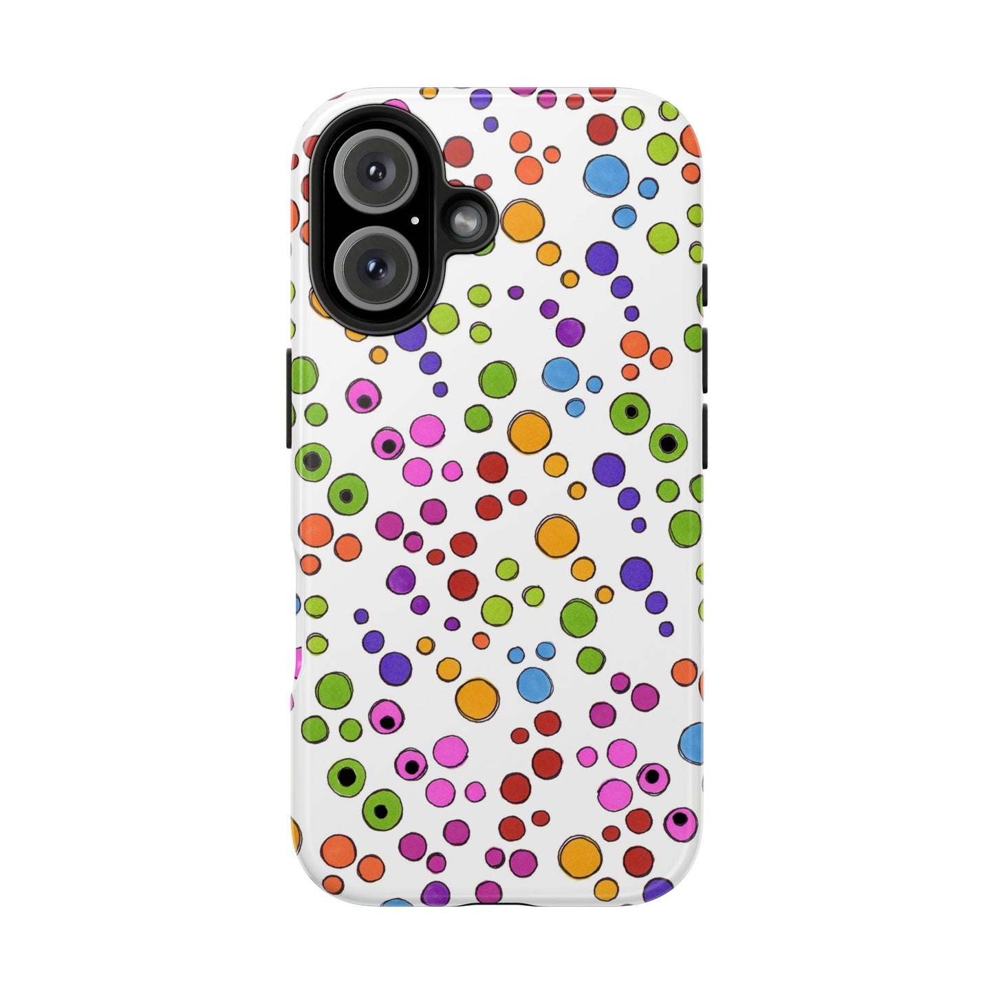 Dog Dots White / Multi Phone Case