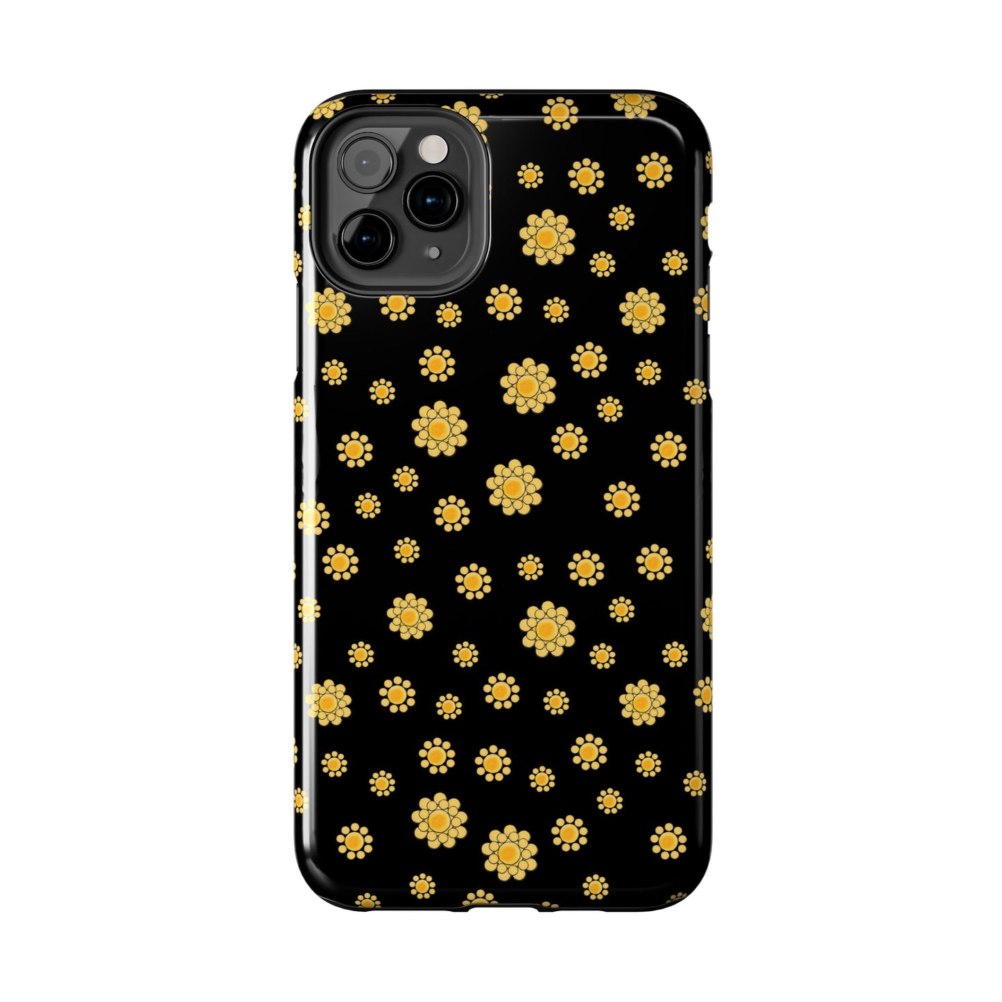 Bandana Dots Black / Yellow Phone Case