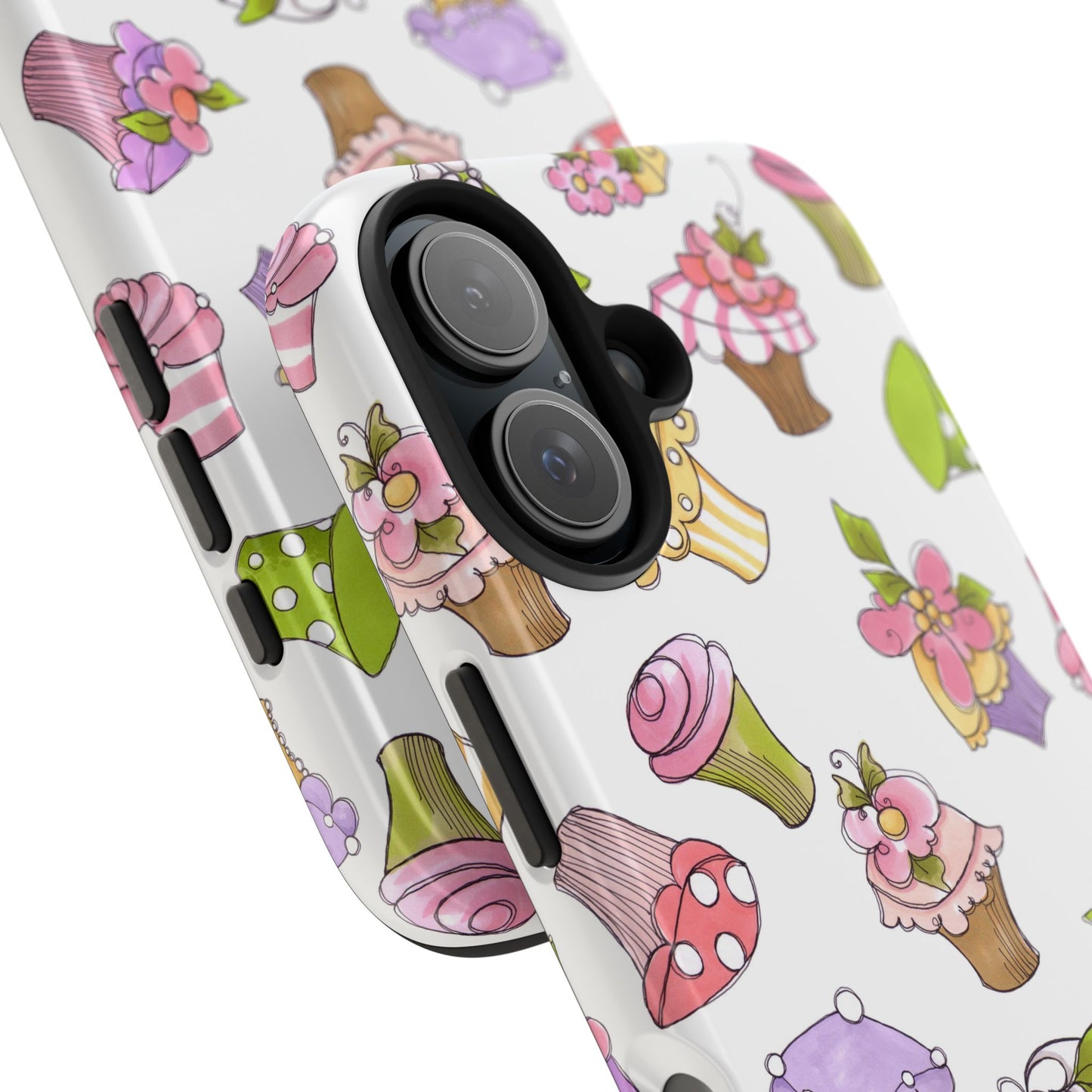 Cupcake Toss White Phone Case