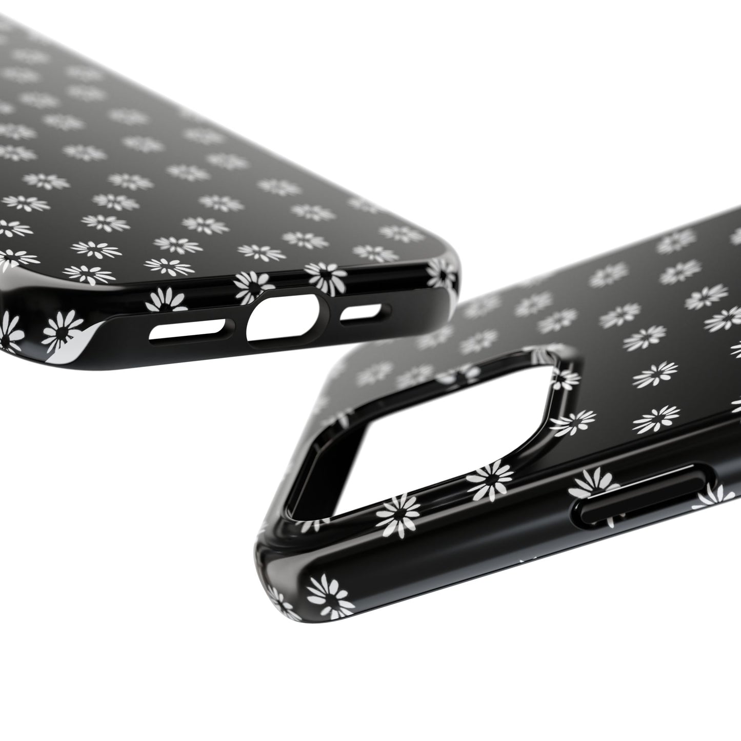 Daisy Dot Black / White Phone Case